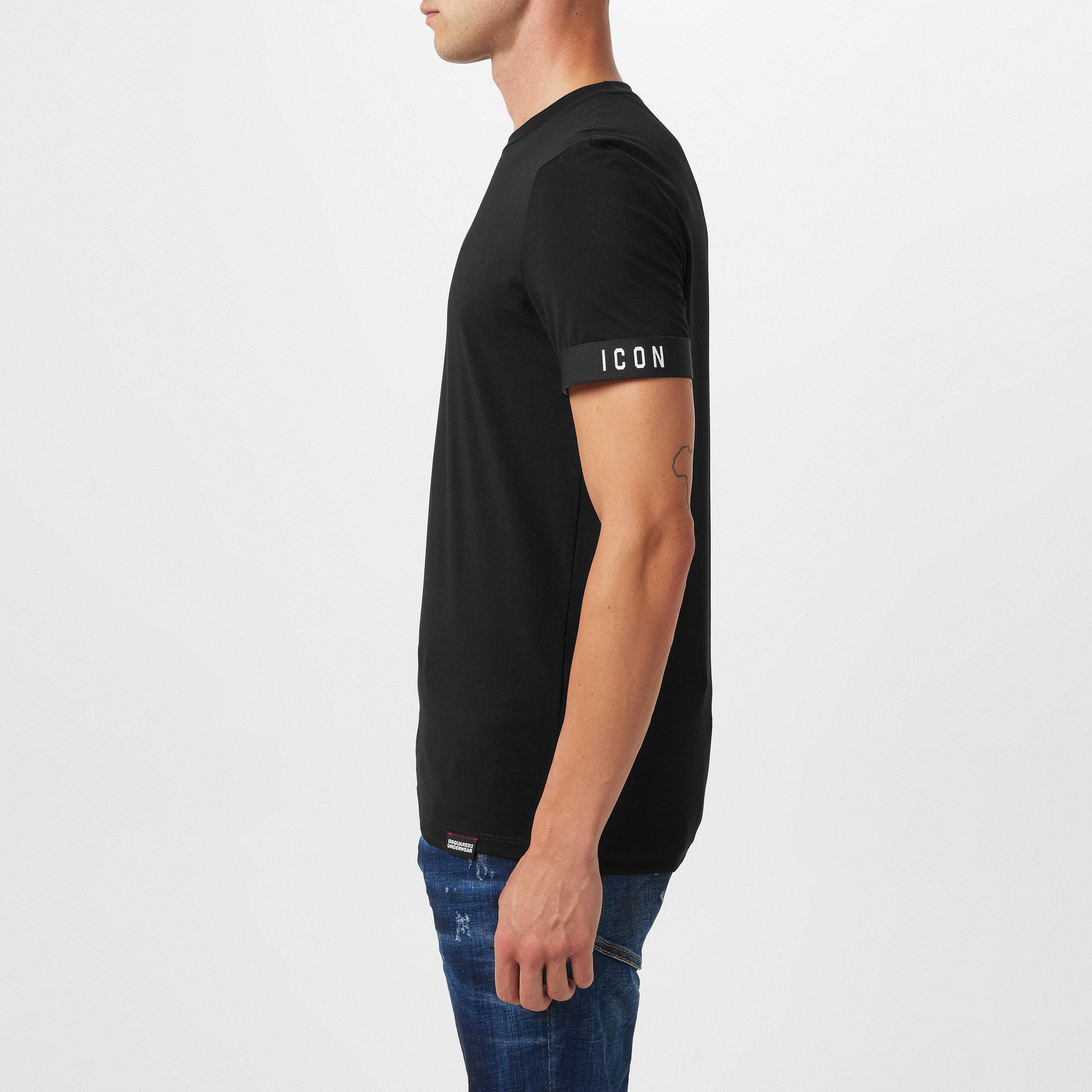 Black - DSquared2 - Logo Band T-Shirt - 2