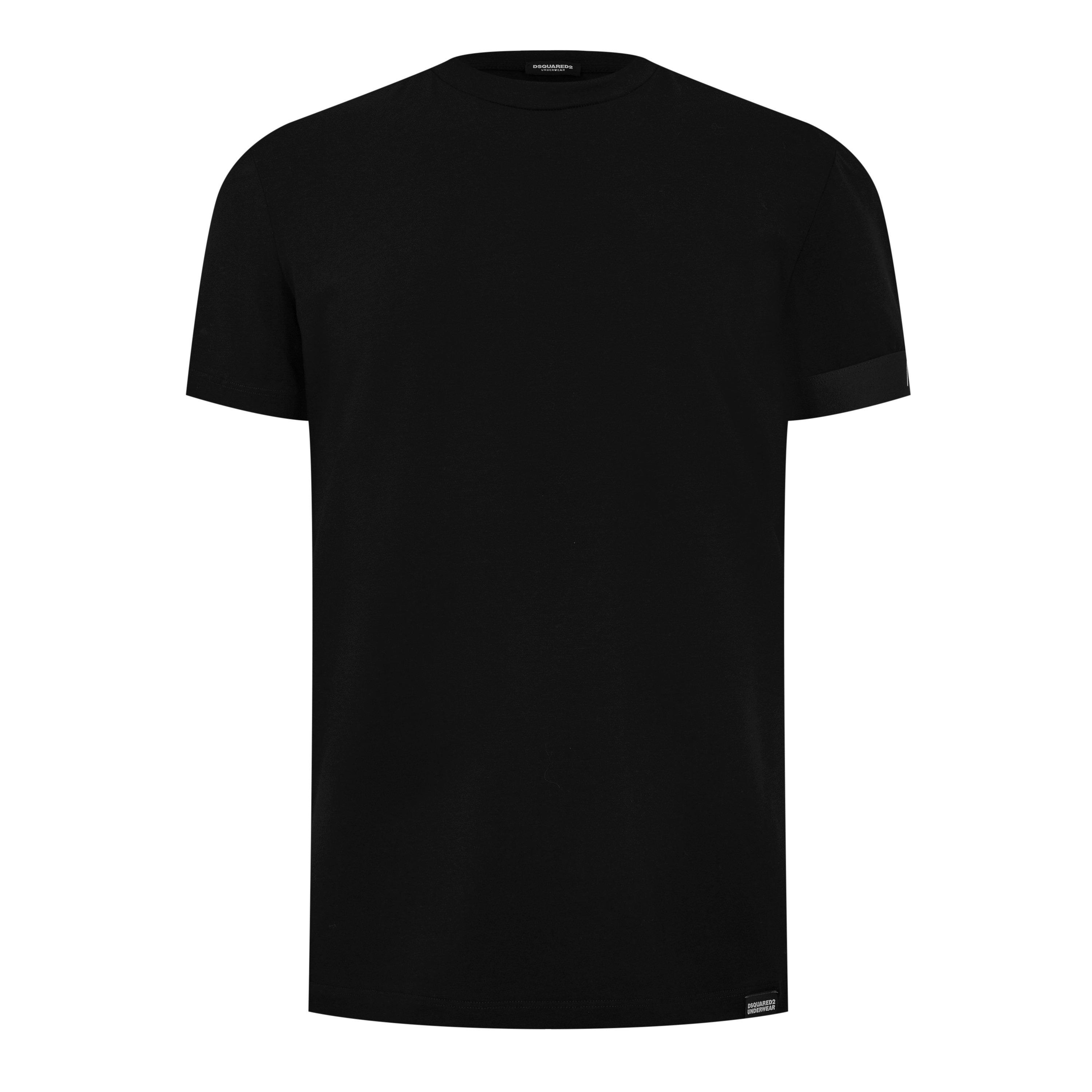 Black - DSquared2 - Logo Band T-Shirt - 5
