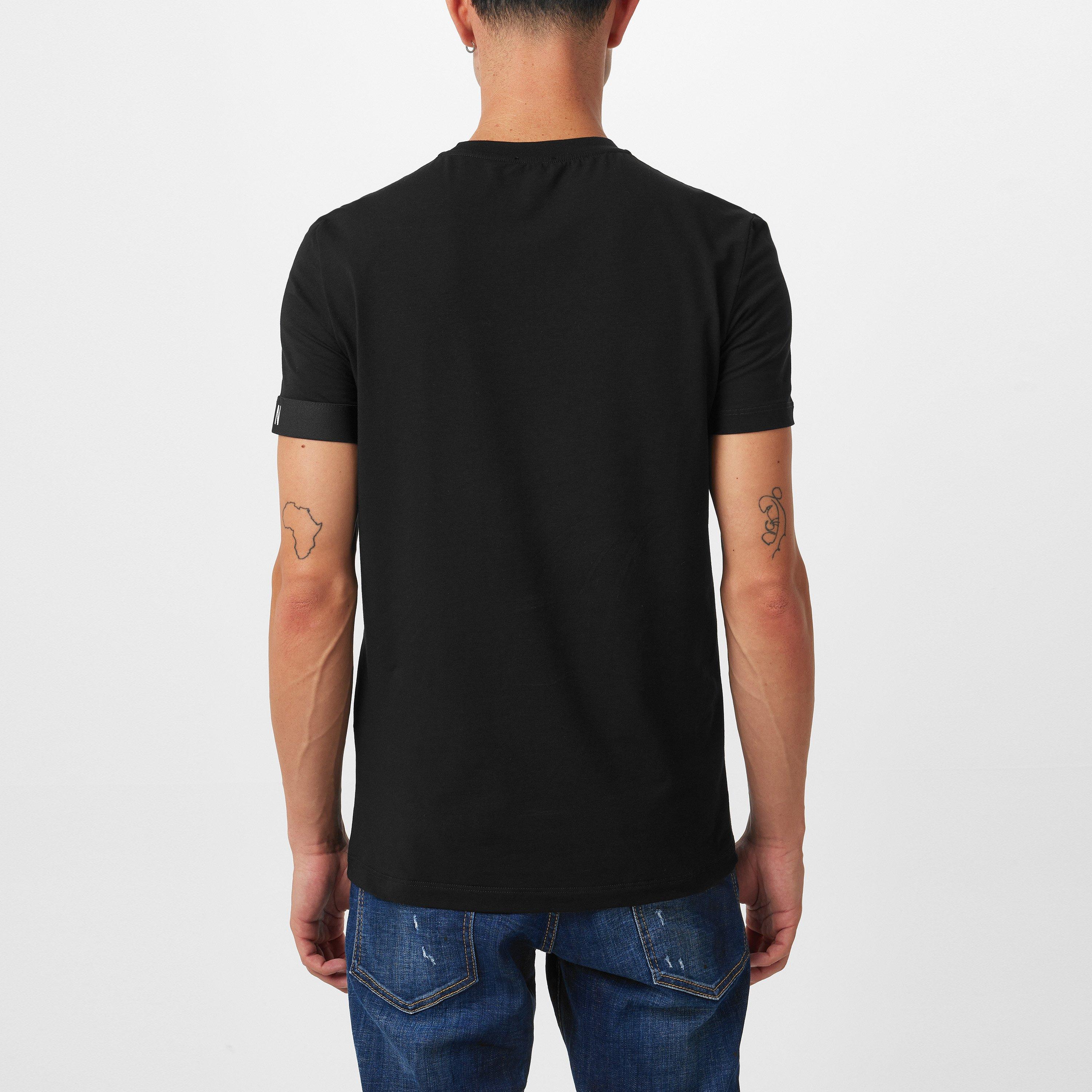 Black - DSquared2 - Logo Band T-Shirt - 3