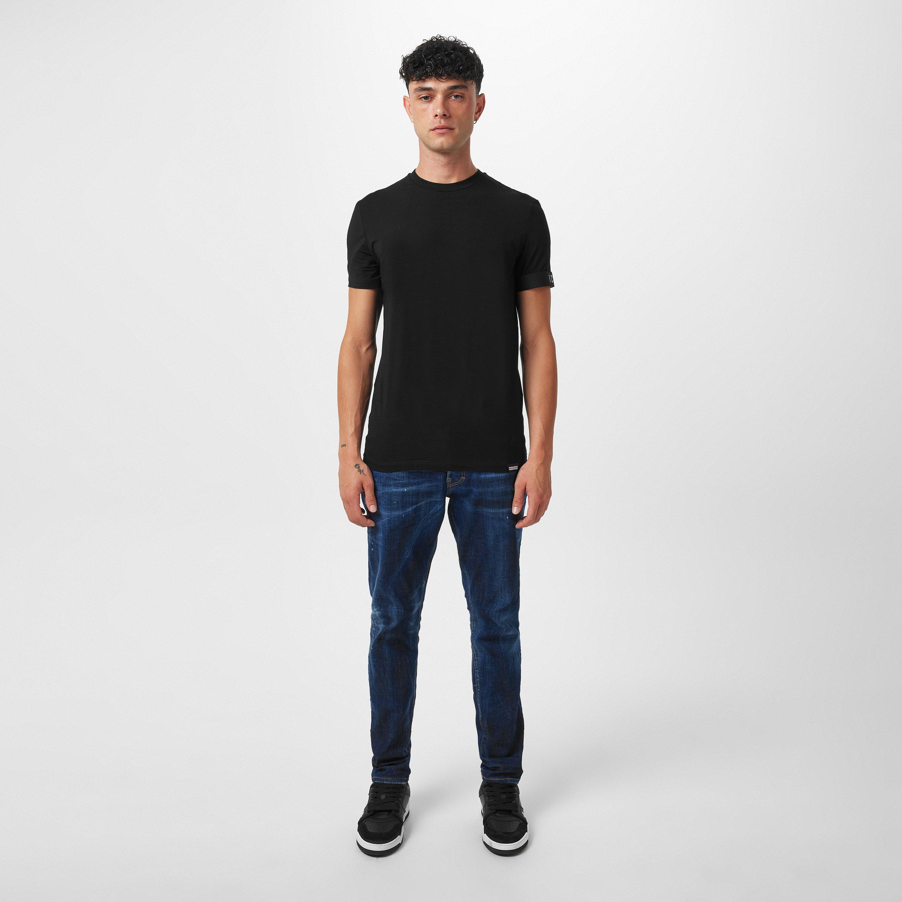 Black - DSquared2 - Logo Band T-Shirt - 4