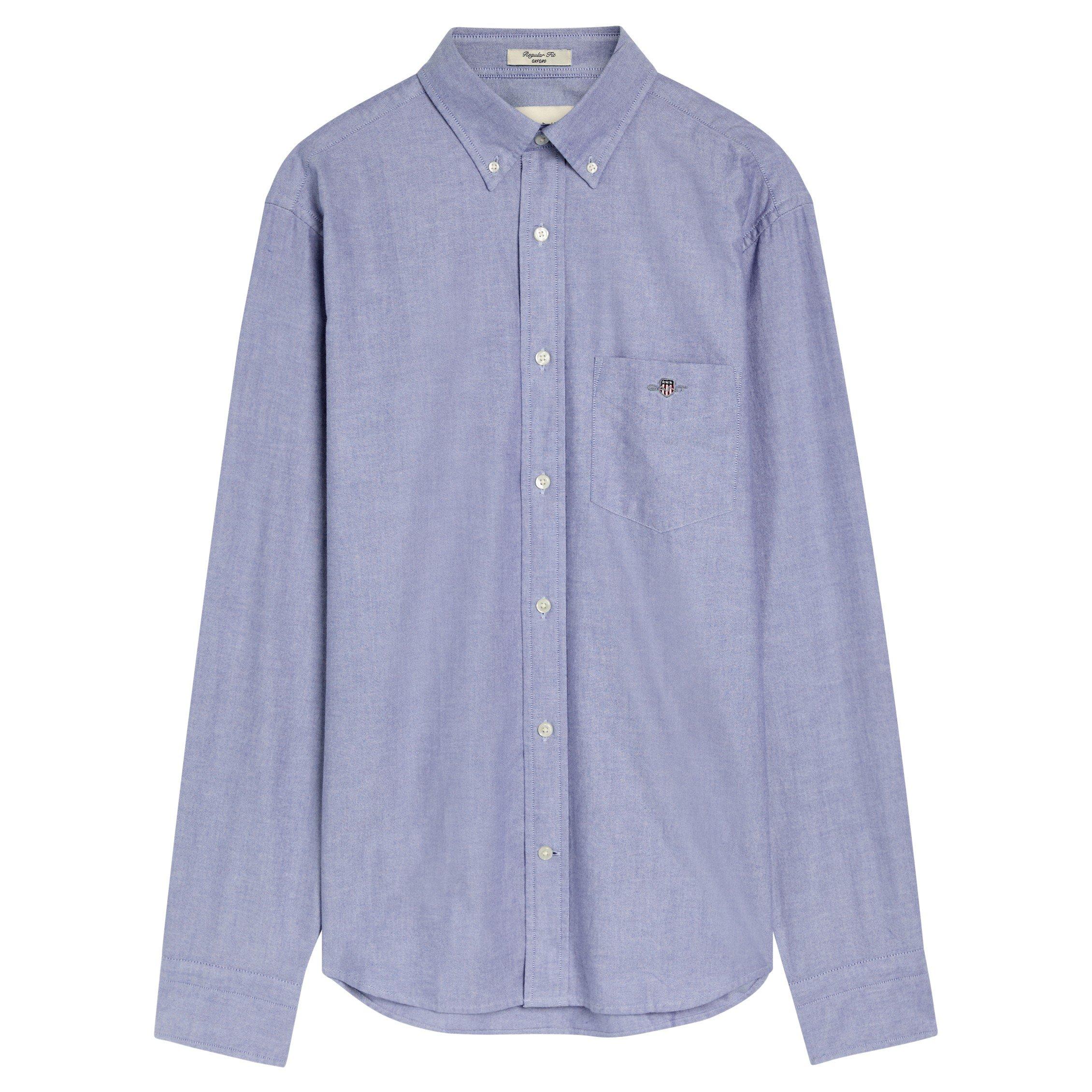 BLUE - Gant - GANT OXFORD SHIRT LS