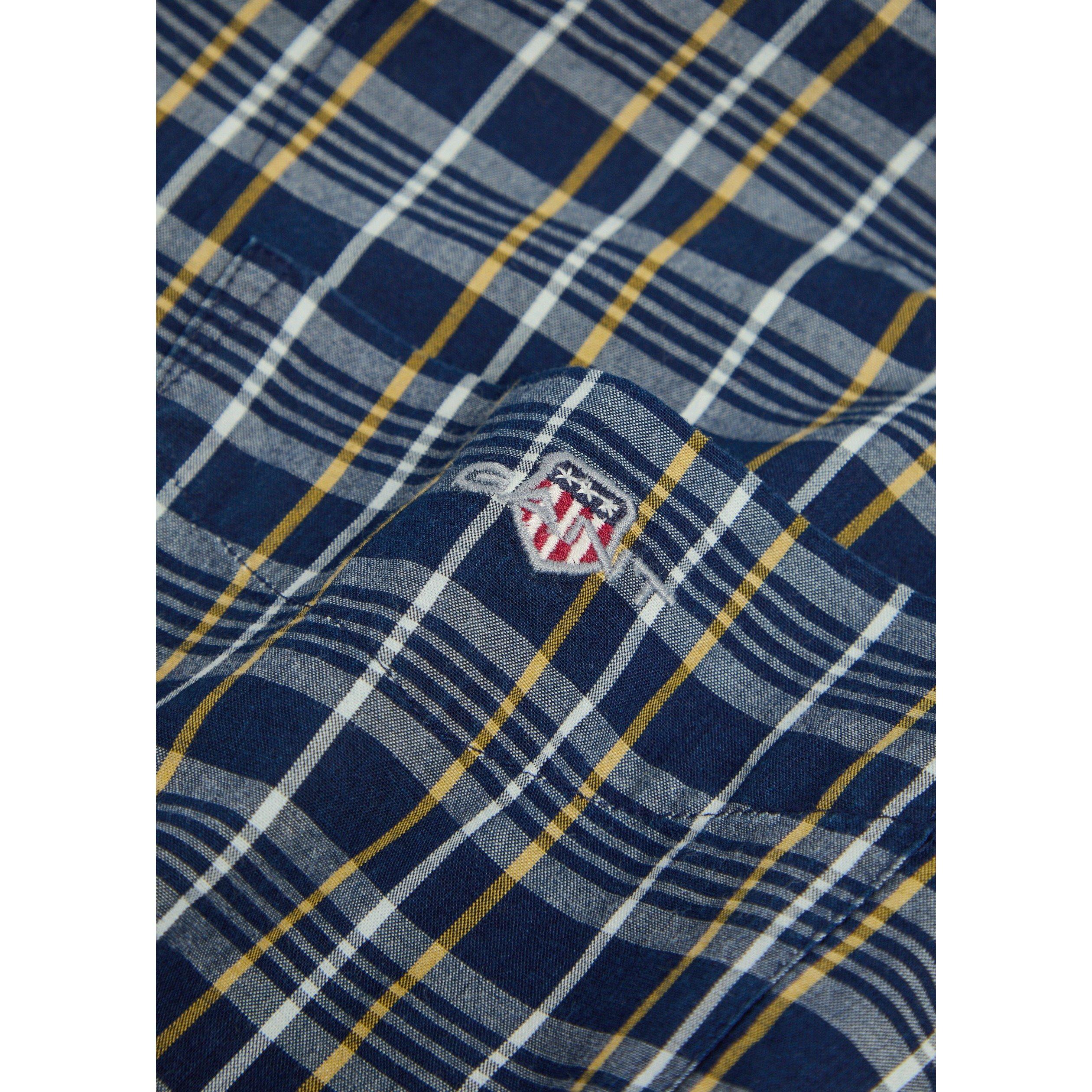 NAVY AND OTHER - Gant - Men's Check Cotton Long-Sleeve Shirt - 4