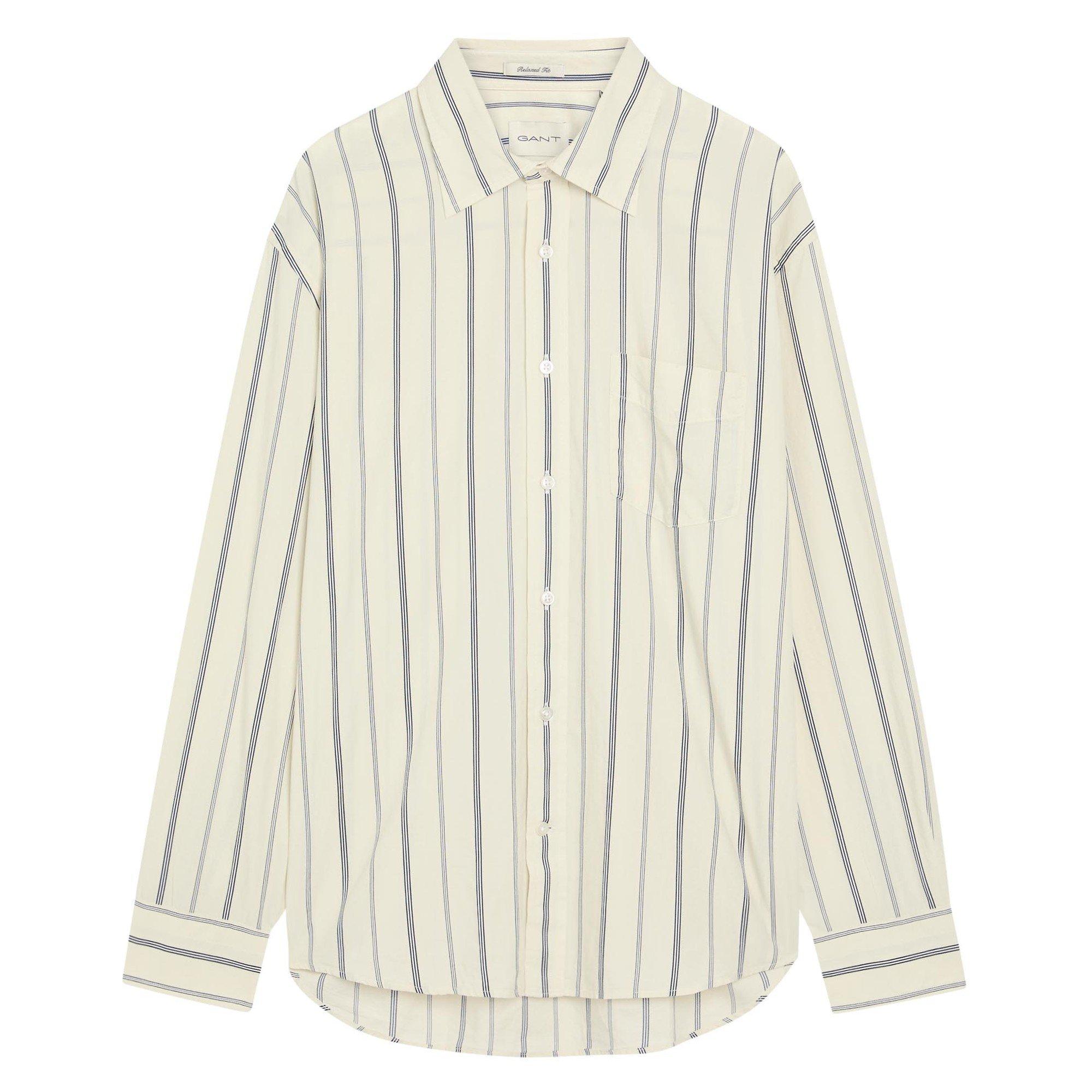 WHITE AND OTHER - Gant - Men's Striped Cotton Long-Sleeve Shirt - 1