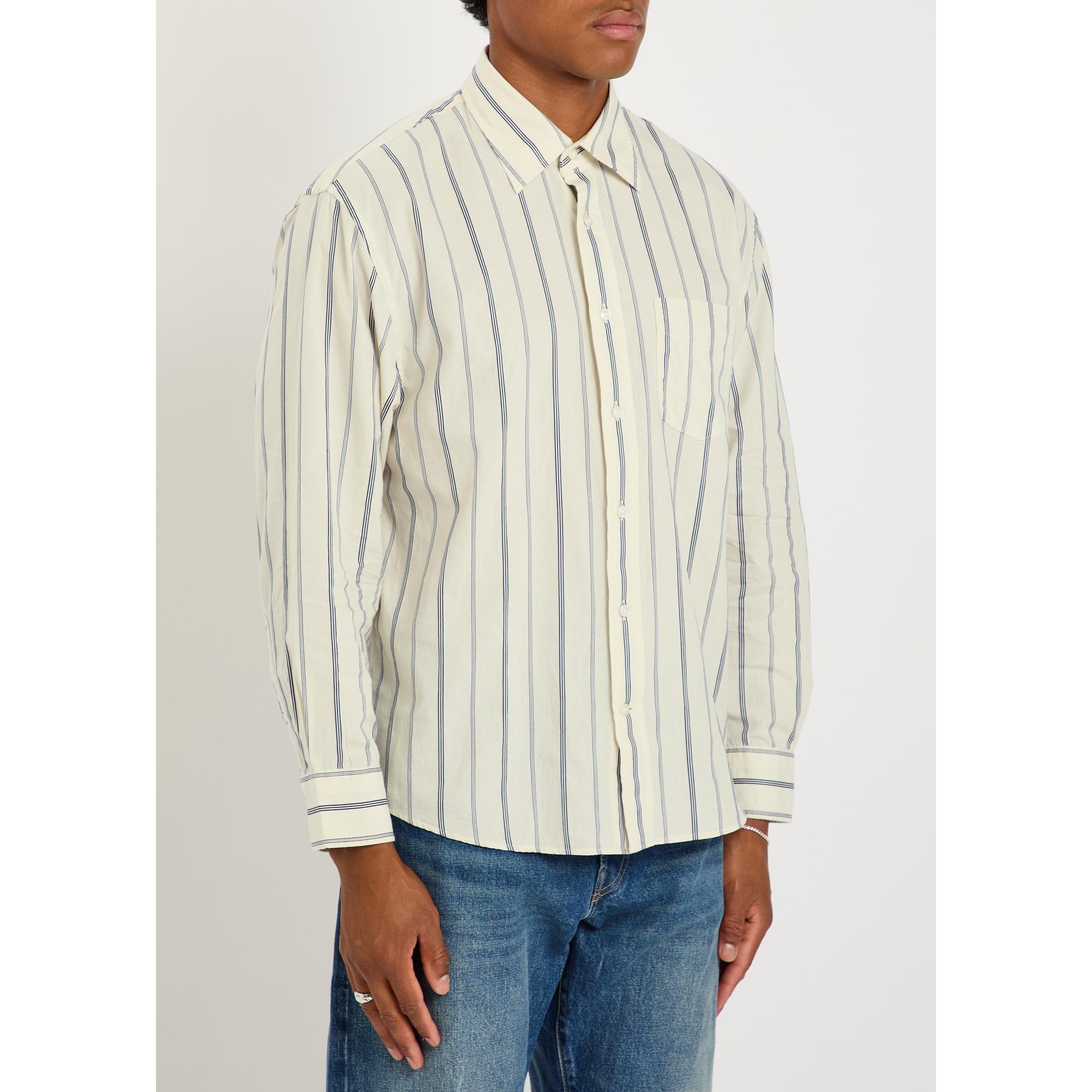 WHITE AND OTHER - Gant - Men's Striped Cotton Long-Sleeve Shirt - 2
