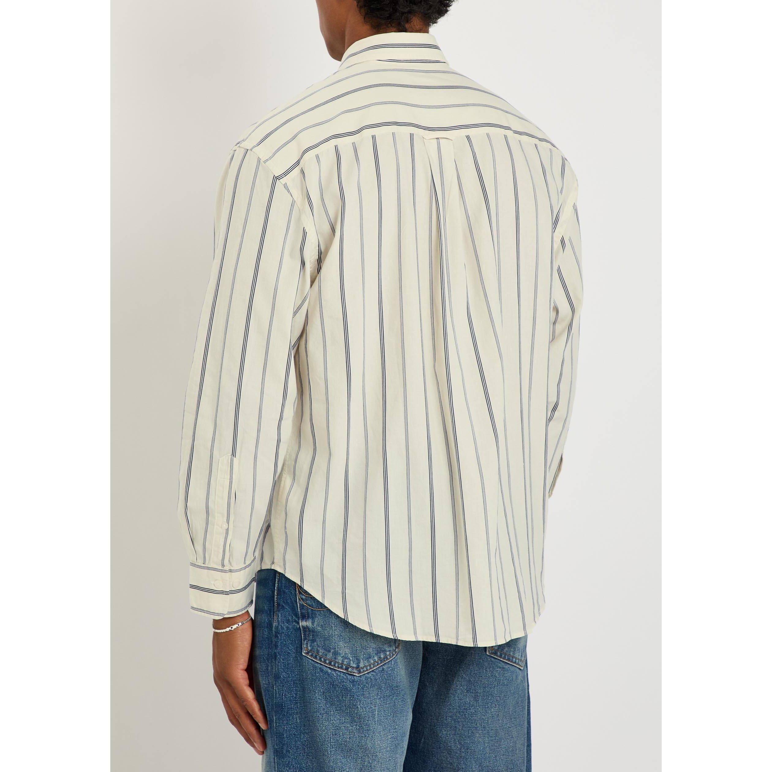 WHITE AND OTHER - Gant - Men's Striped Cotton Long-Sleeve Shirt - 3