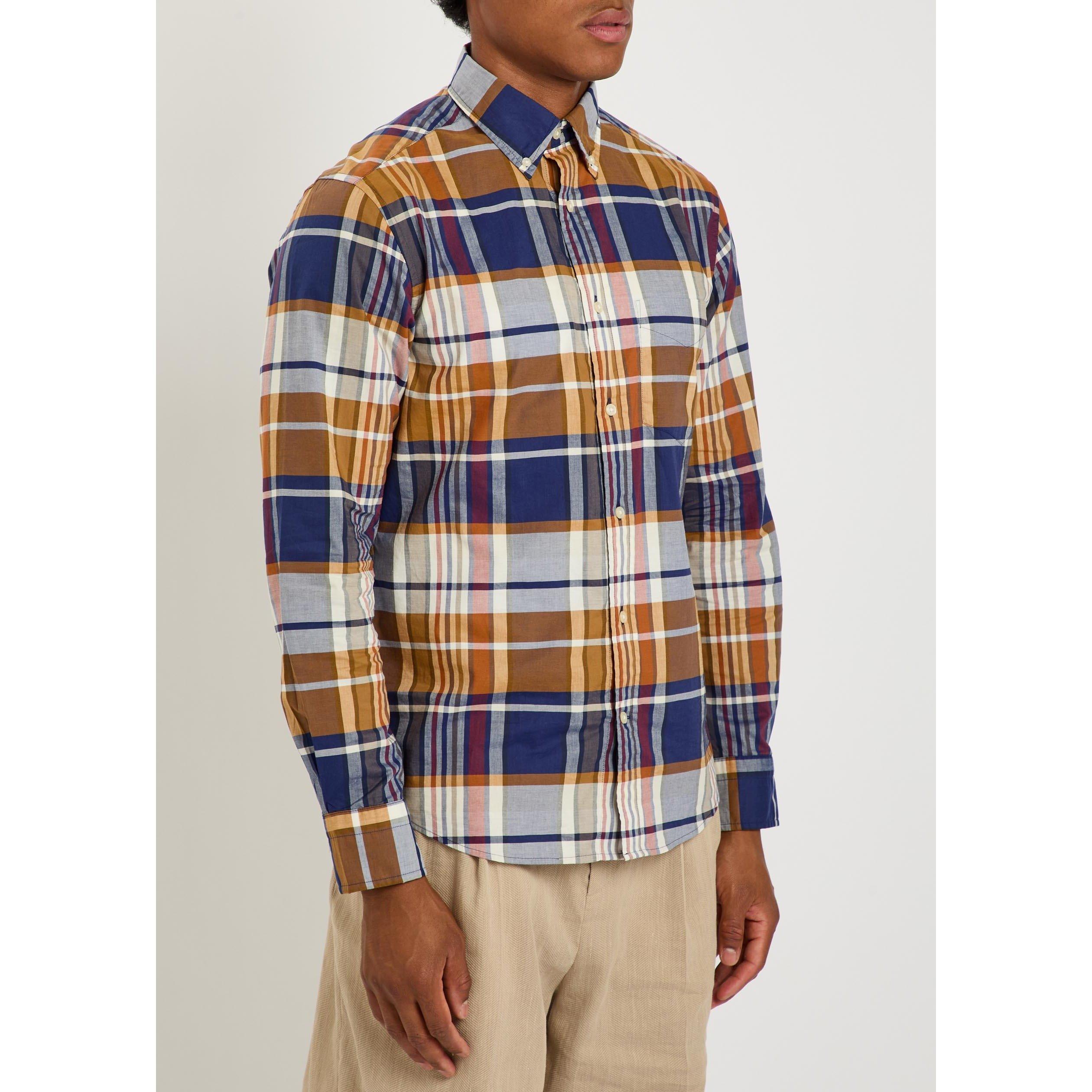 MULTICOLOURED 1 - Gant - Men's Yale Check Cotton Long-Sleeve Shirt - 2