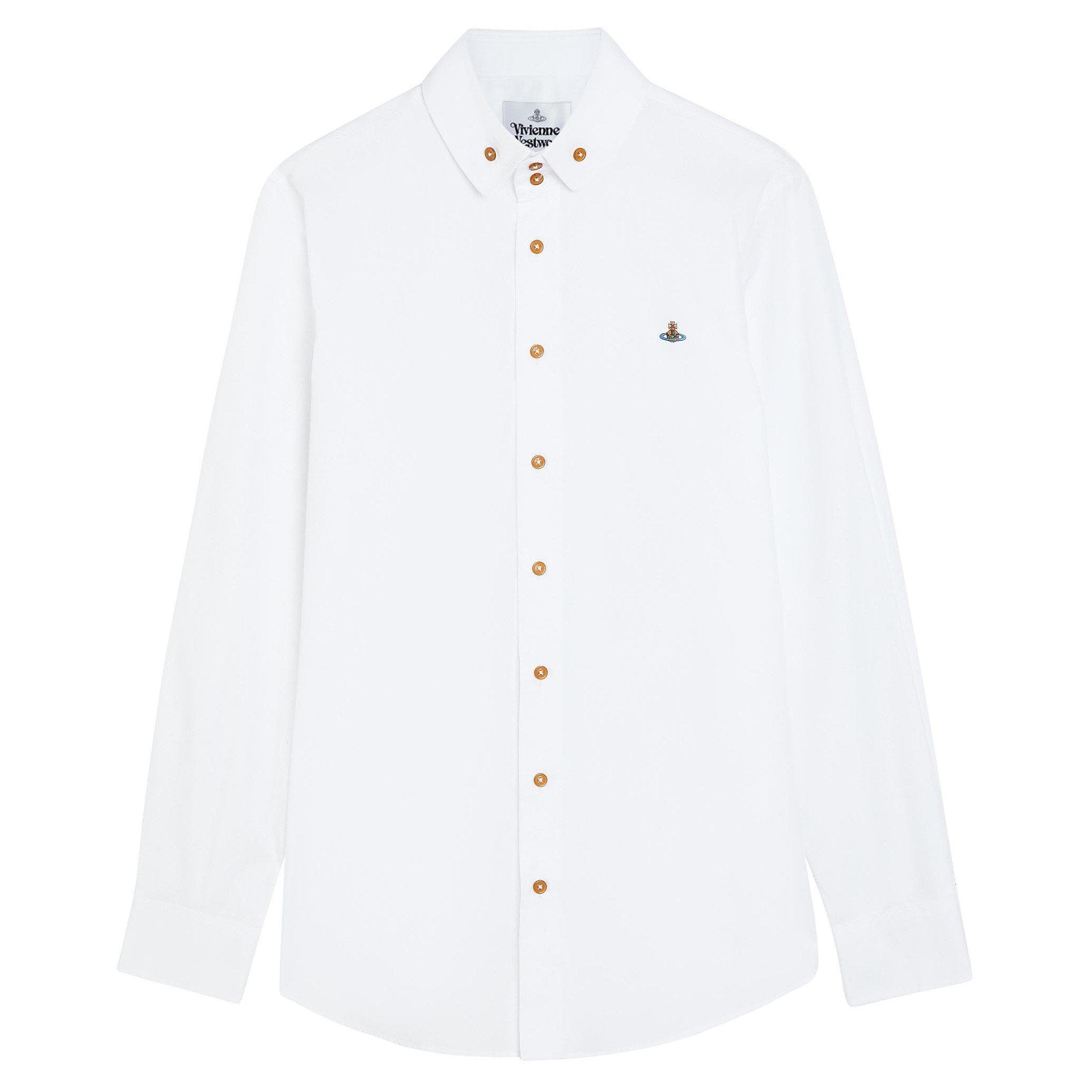 WHITE - Vivienne Westwood - VW 2 BUTTON KRALL SHIRT