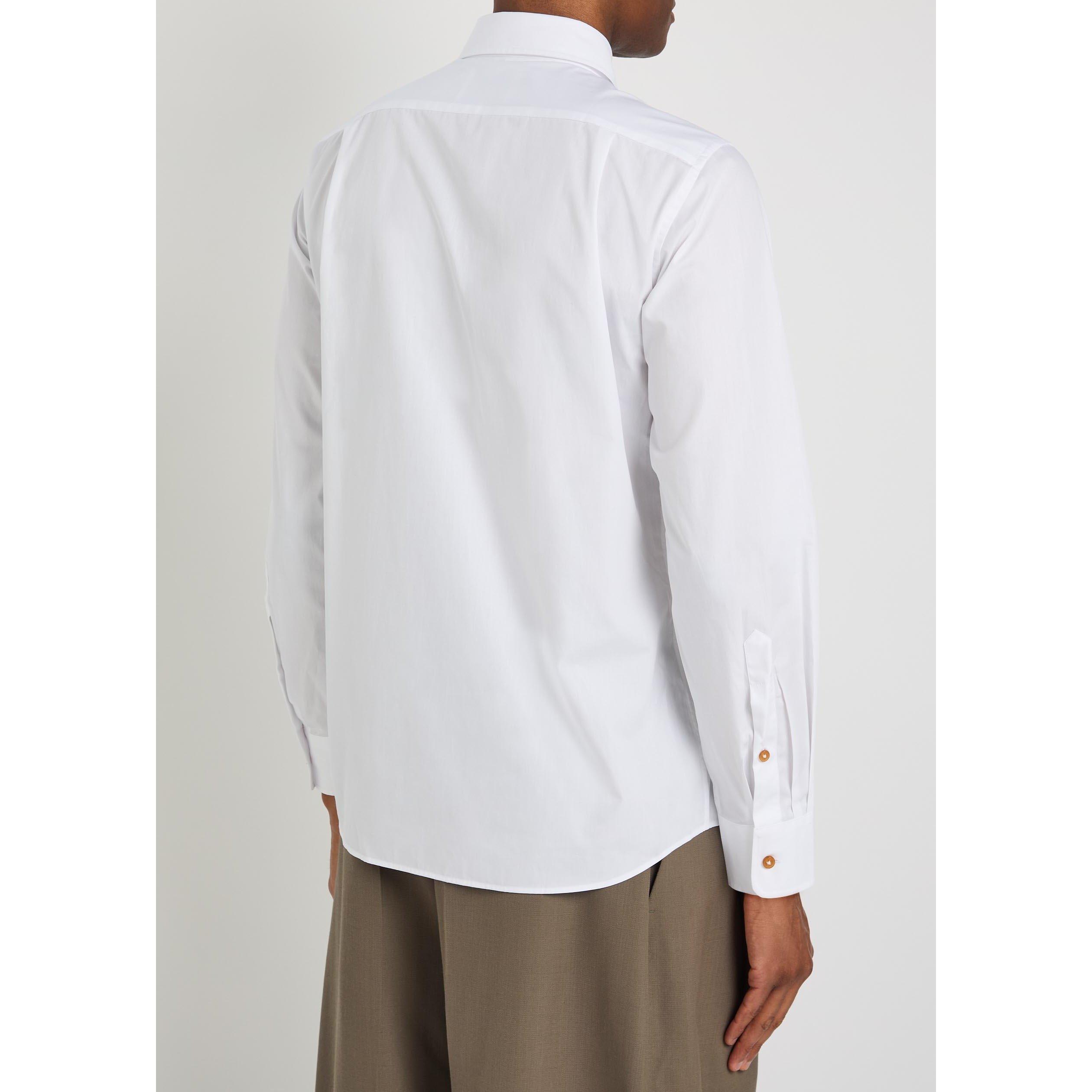 WHITE - Vivienne Westwood - Men's Krall Cotton Shirt - 3