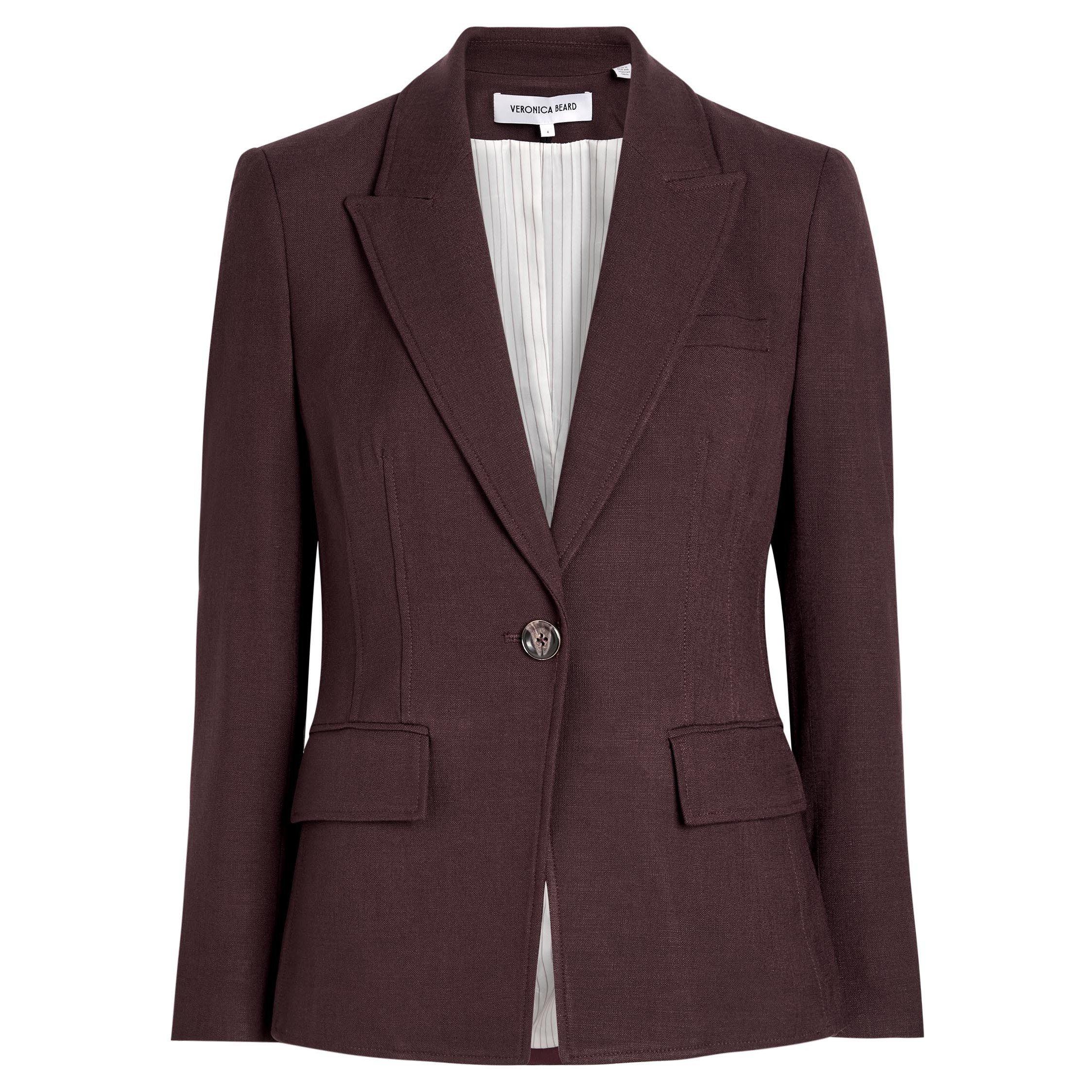BURGUNDY - Veronica Beard - Women's Isaac Dickey Blazer - 1