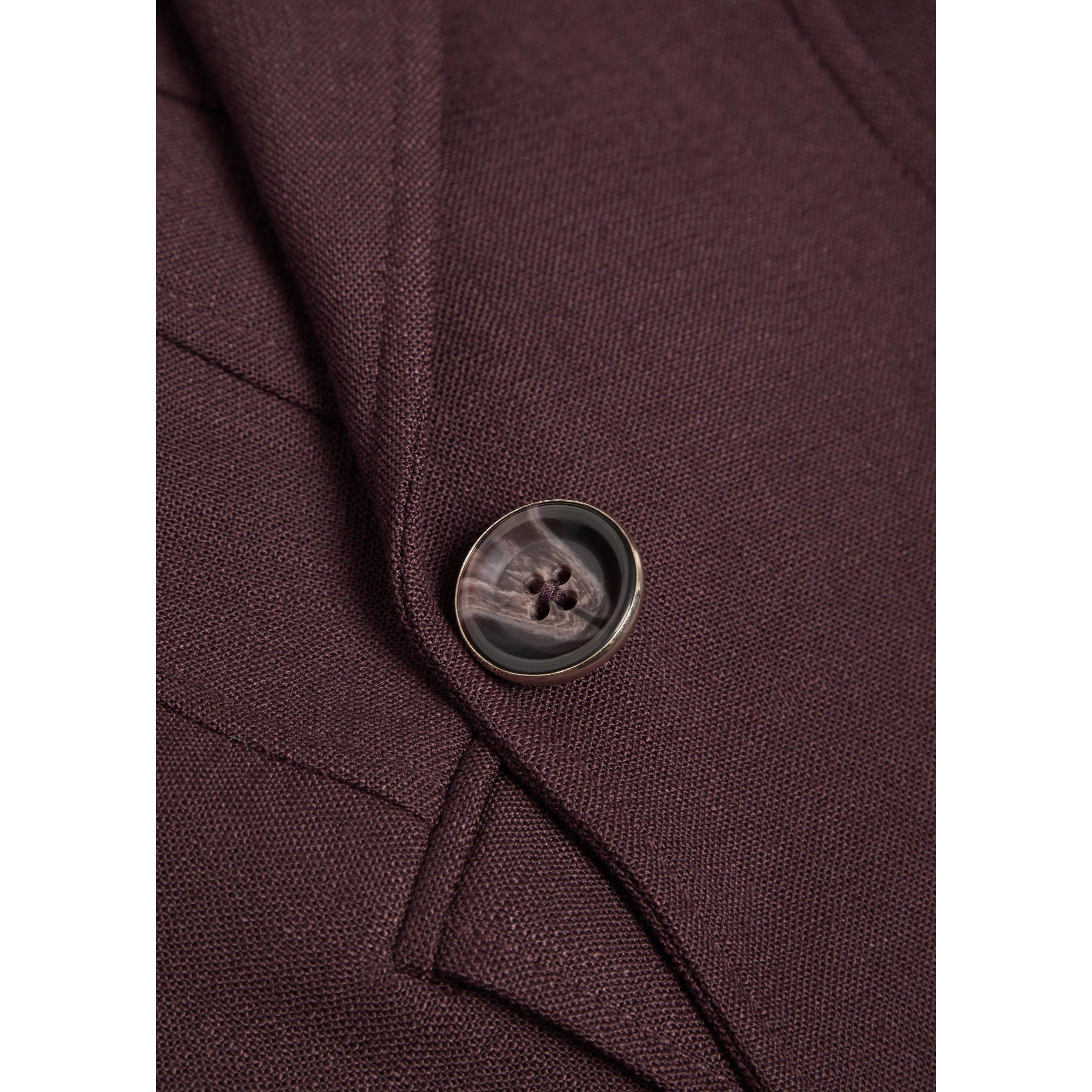BURGUNDY - Veronica Beard - Women's Isaac Dickey Blazer - 4