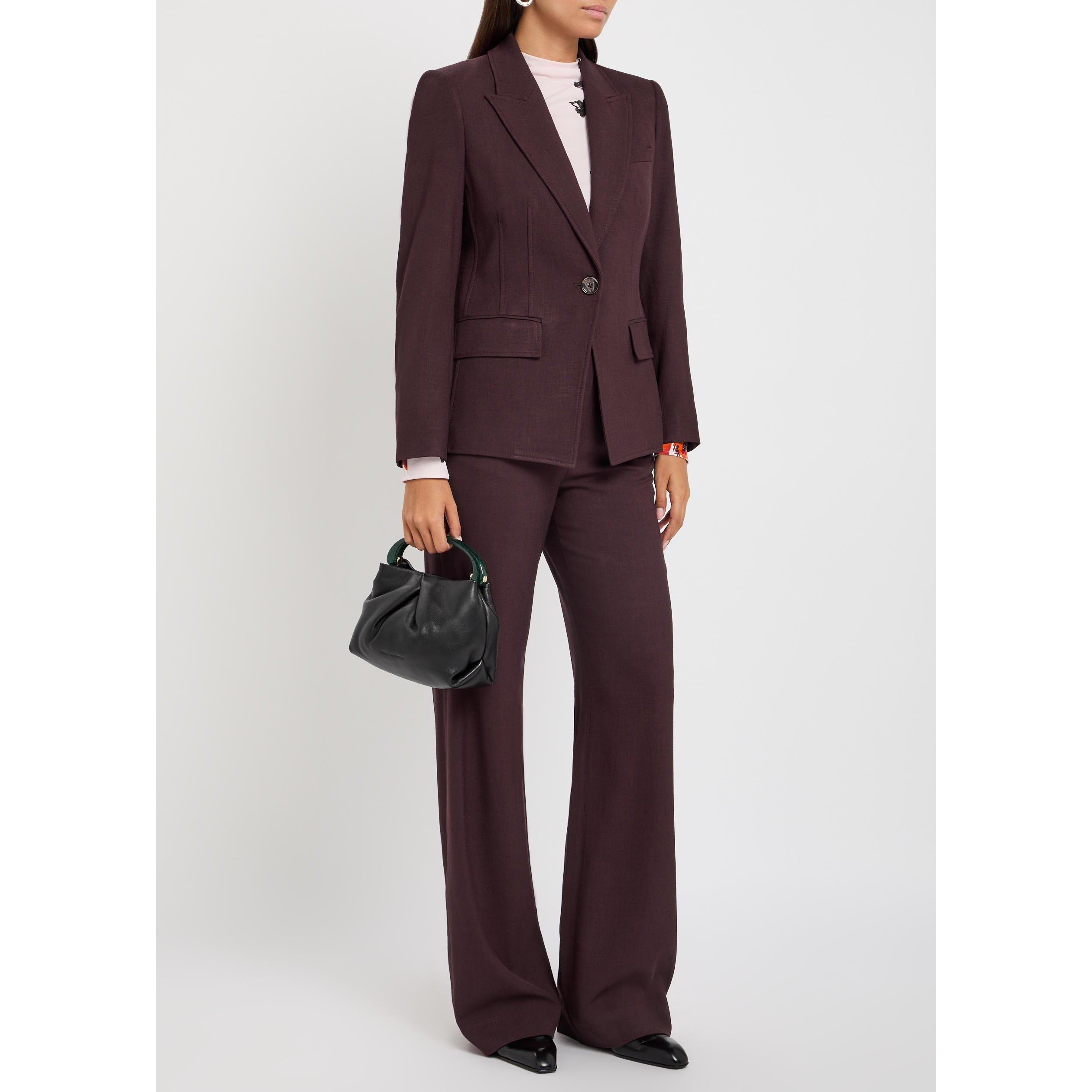 BURGUNDY - Veronica Beard - Women's Isaac Dickey Blazer - 5