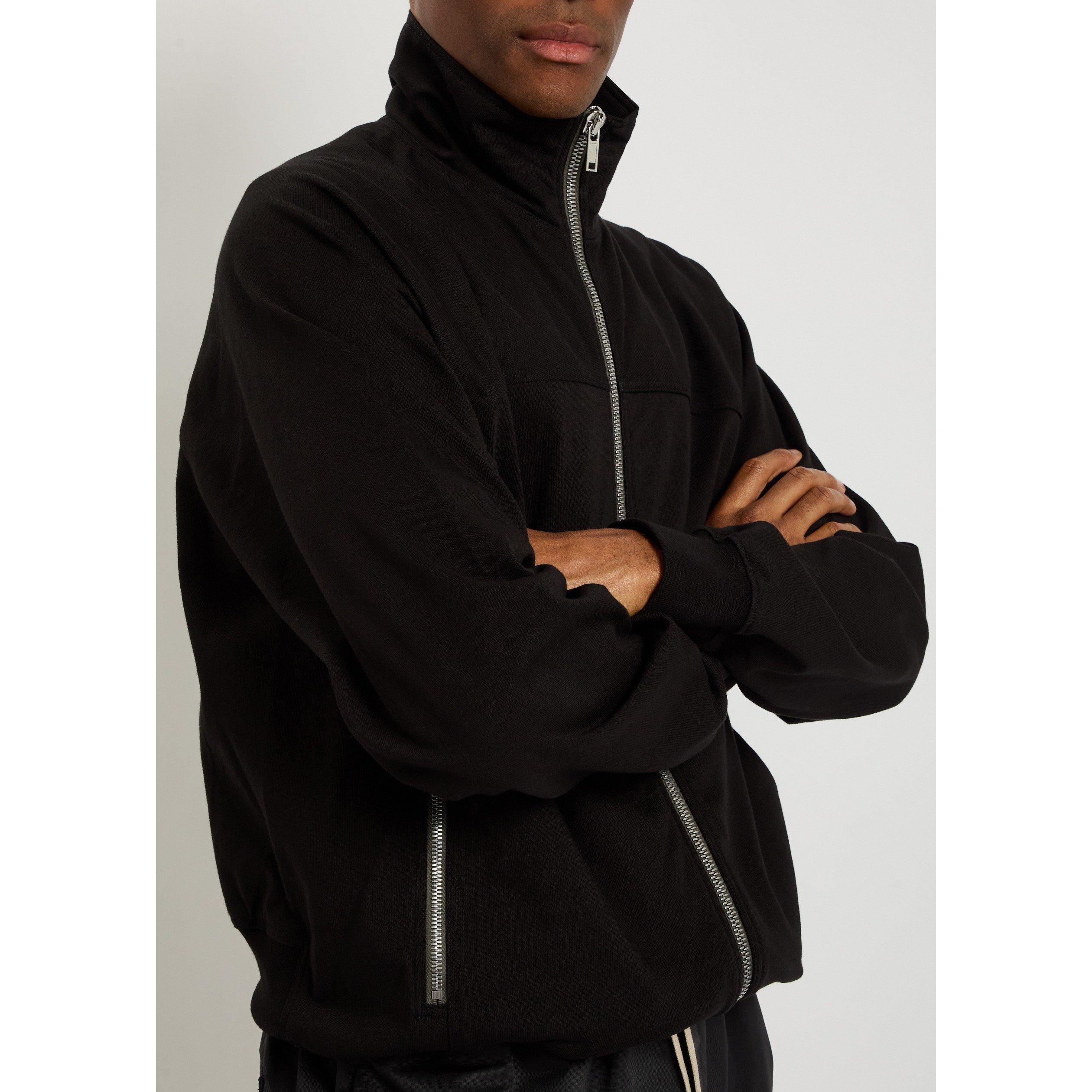 BLACK - Rick Owens - Men's Zip-Through Cotton Tracksuit Top - 4