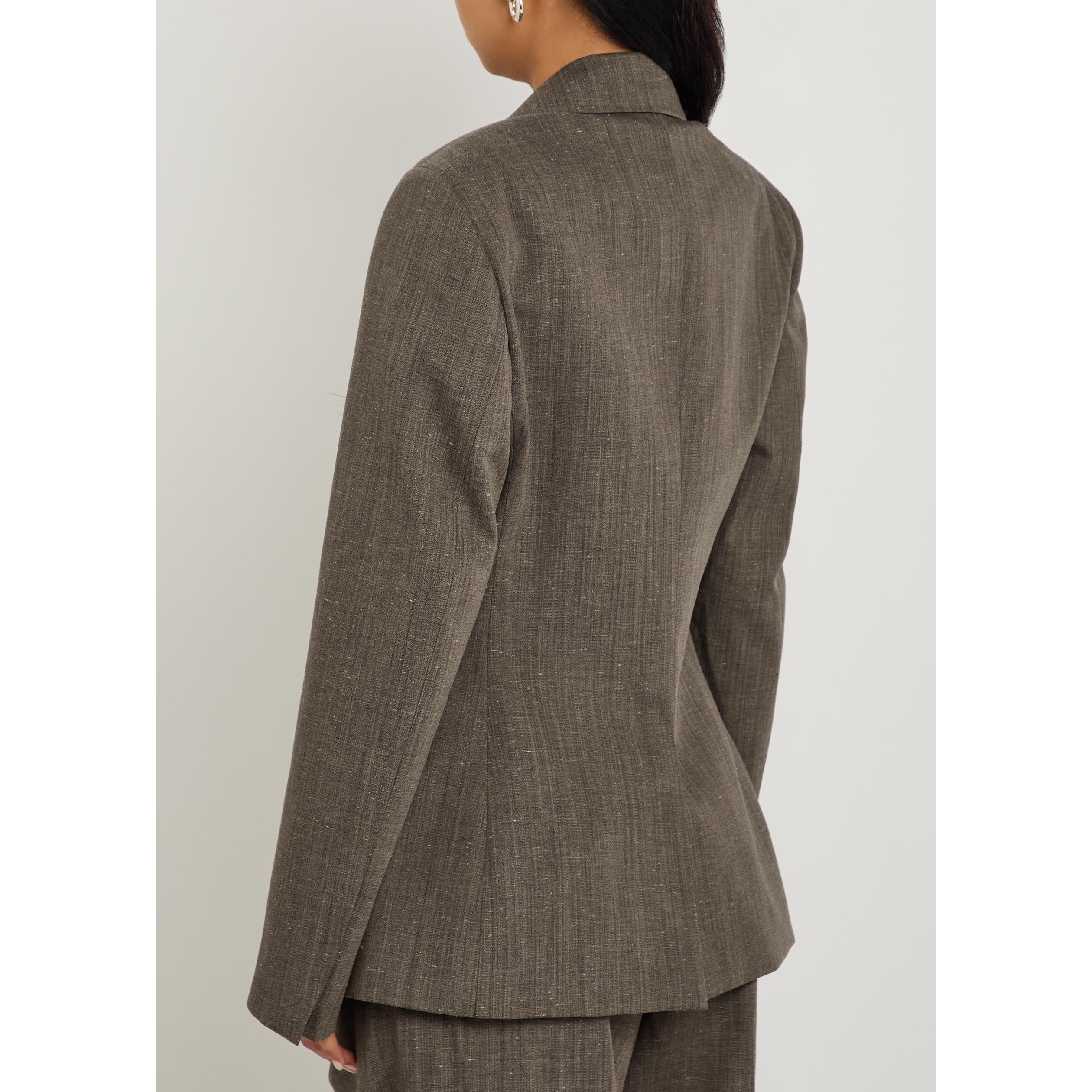BROWN - Rohe - Women's Hourglass Wool Blazer - 3
