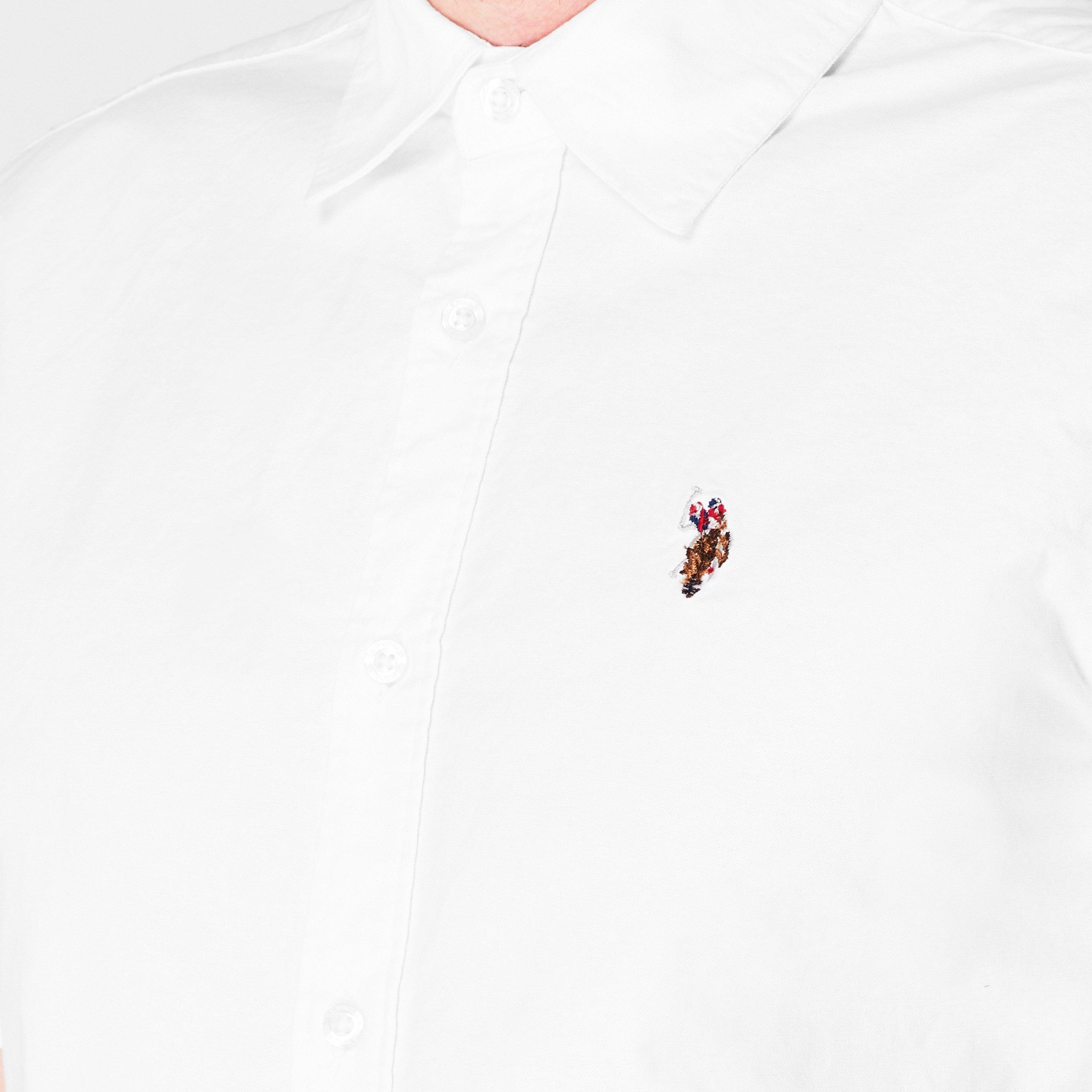 Blanc éclatant - US Polo Assn - US Polo Oxford Short Sleeve Shirt Mens - 3