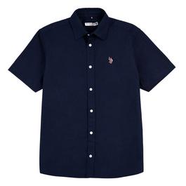 US Polo Assn US Polo Oxford Short Sleeve Shirt Mens