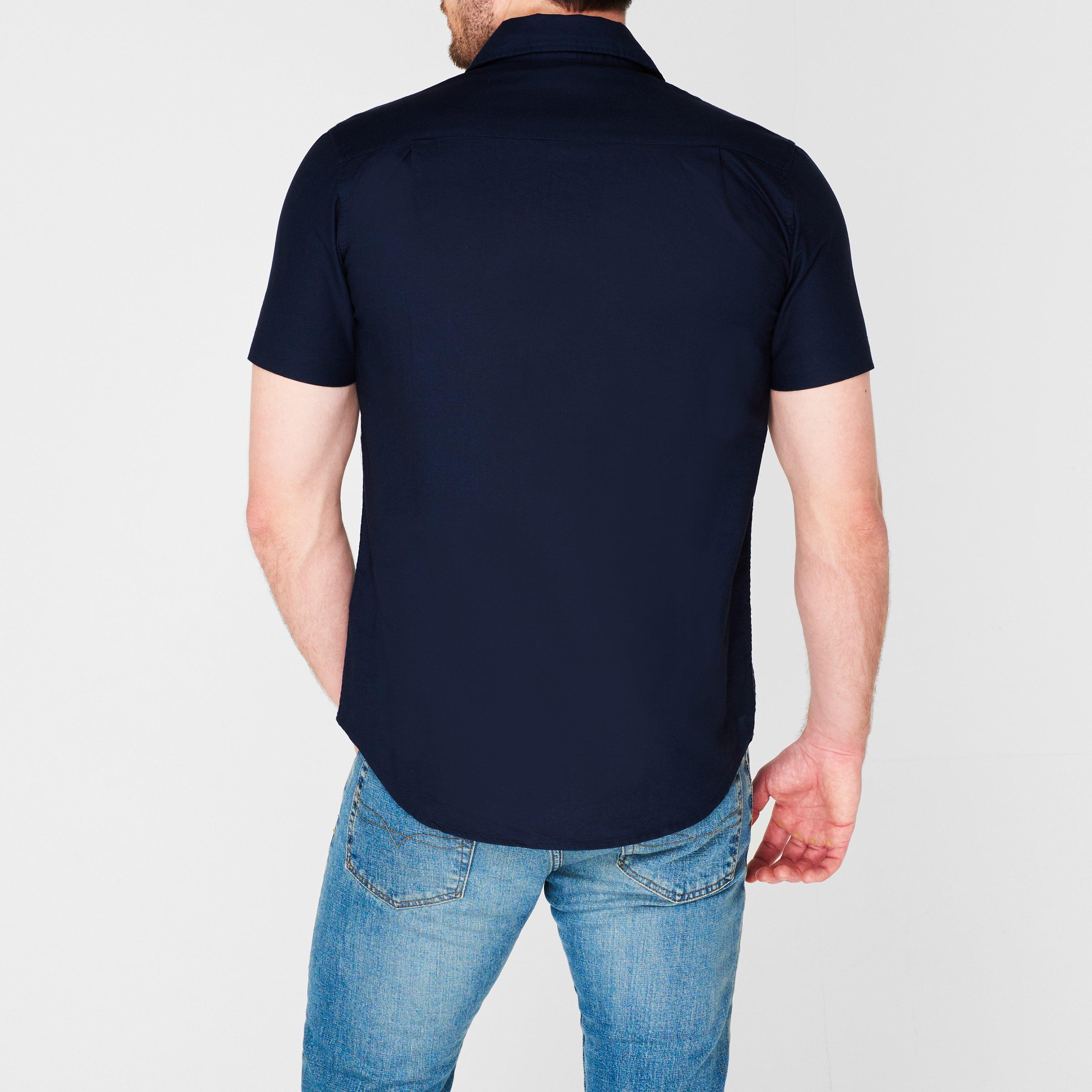 Navy Blazer - US Polo Assn - US Polo Oxford Short Sleeve Shirt Mens - 3