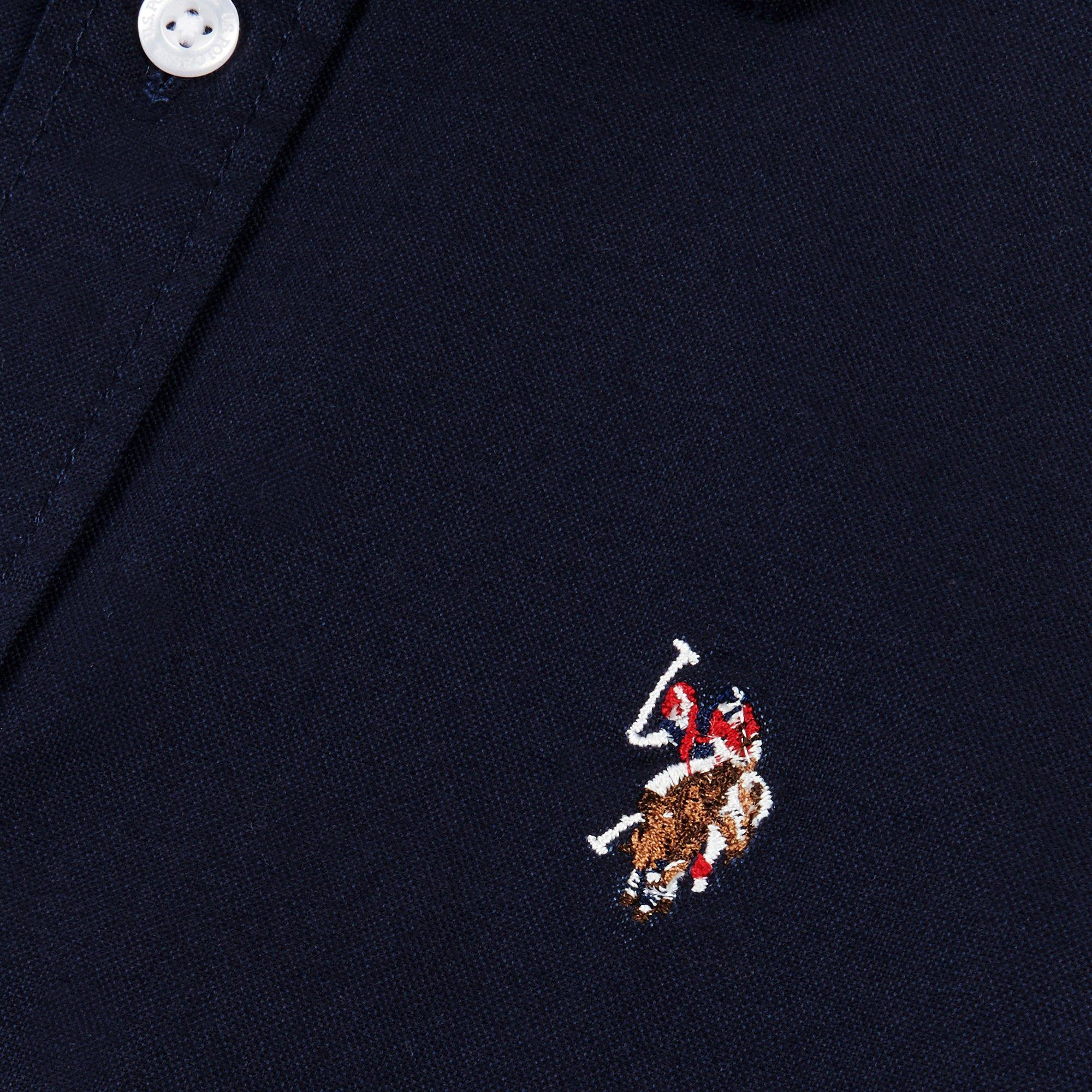 Navy Blazer - US Polo Assn - US Polo Oxford Short Sleeve Shirt Mens - 5