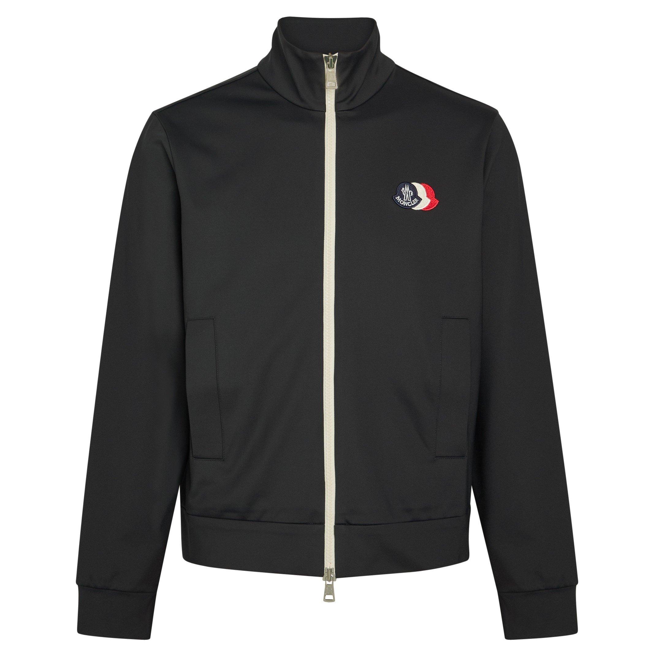 DARK BLUE - Moncler - MON TRI LOGO ZIP THRU SWEAT