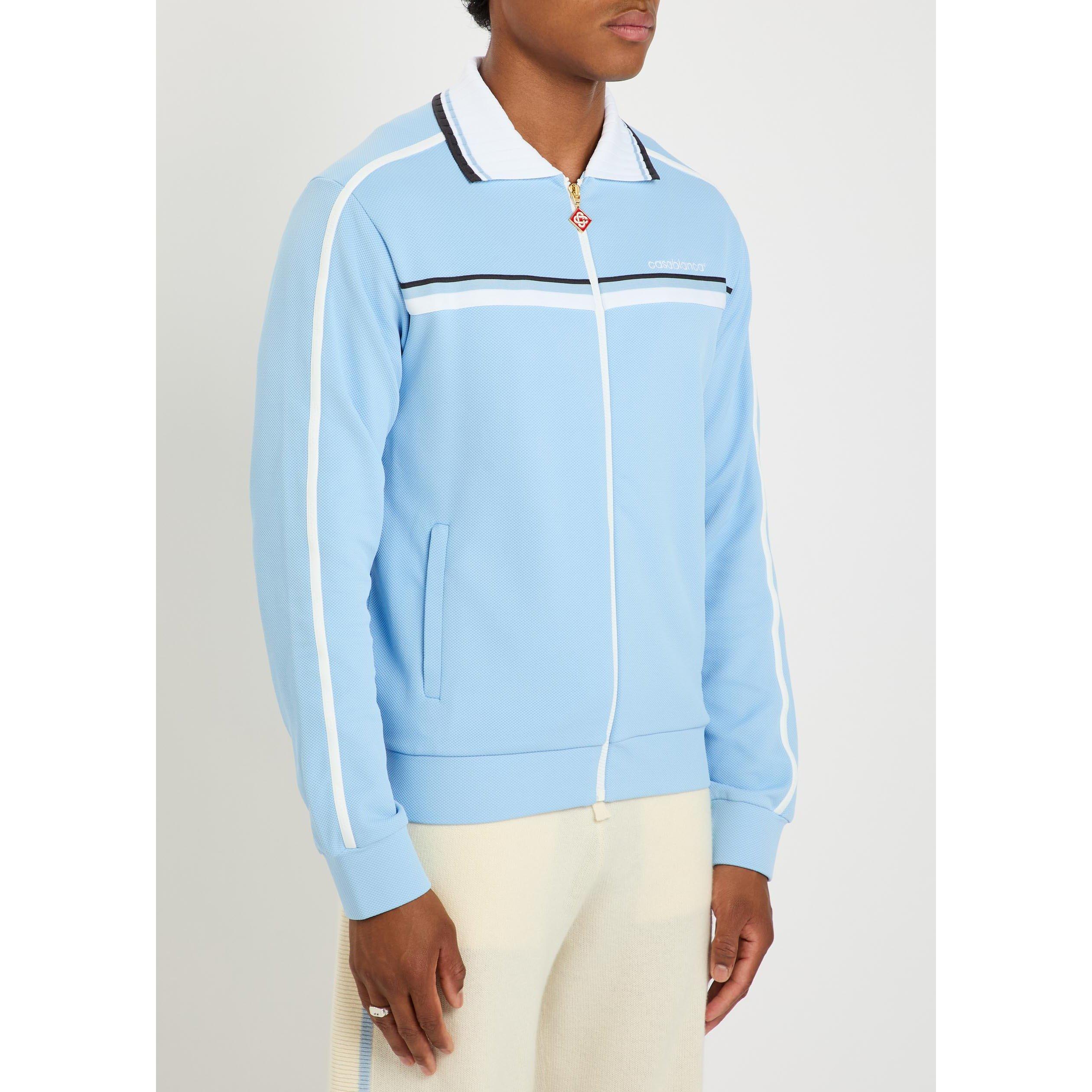 LIGHT BLUE - Casablanca - CASA ROUND PIQUE TRACK JACKET - 2