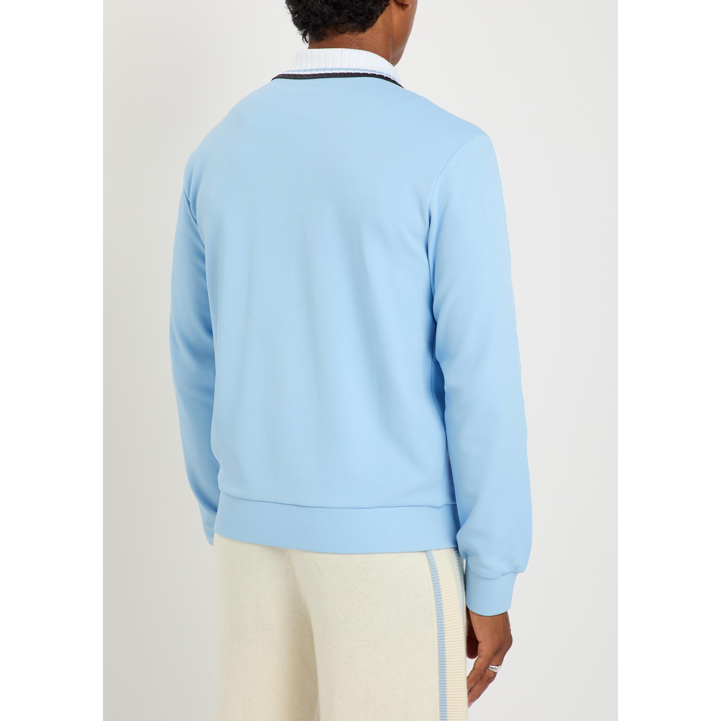 LIGHT BLUE - Casablanca - CASA ROUND PIQUE TRACK JACKET - 3