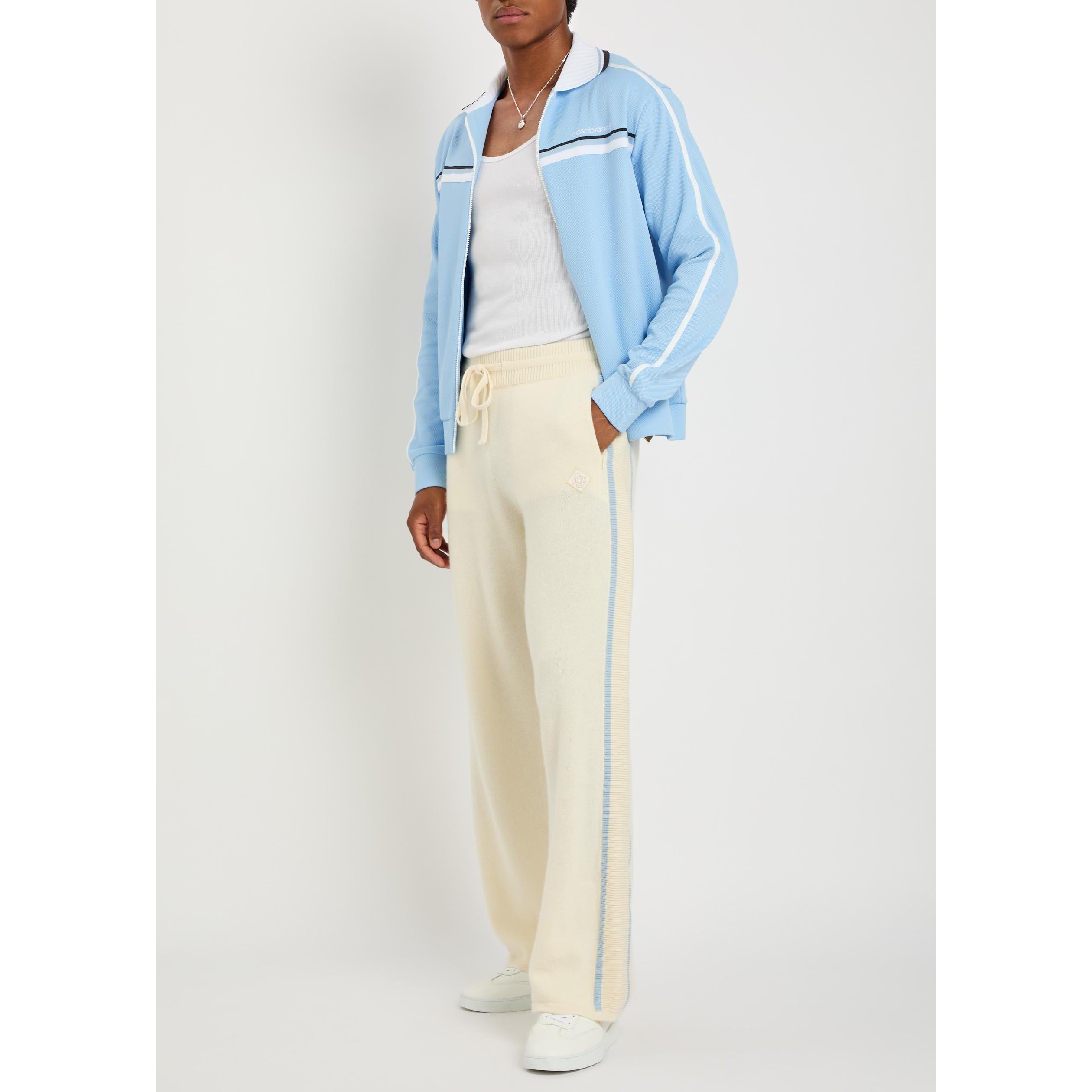 LIGHT BLUE - Casablanca - CASA ROUND PIQUE TRACK JACKET - 5