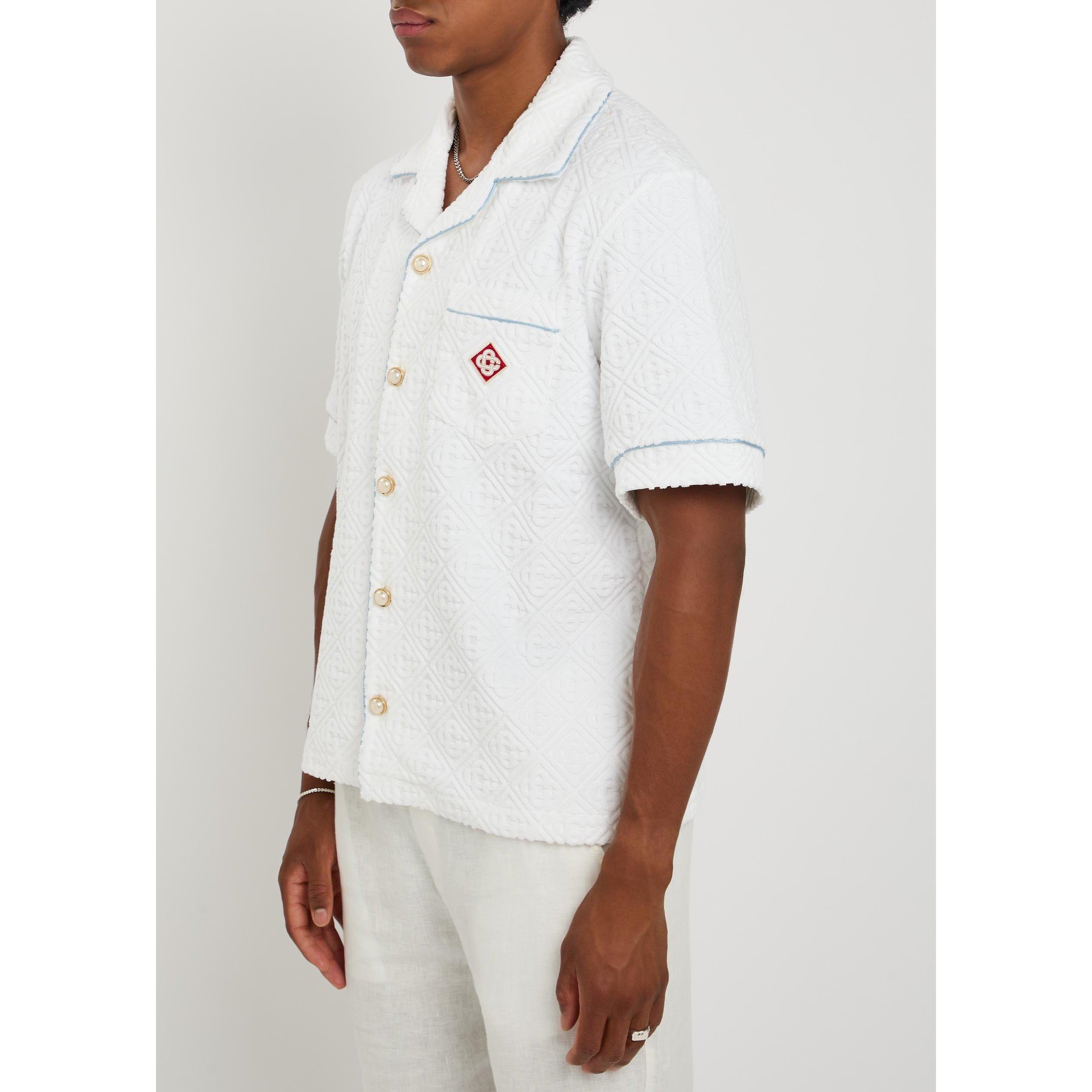 WHITE - Casablanca - CASA TOWELLING MONOGRAM SHIRT - 2