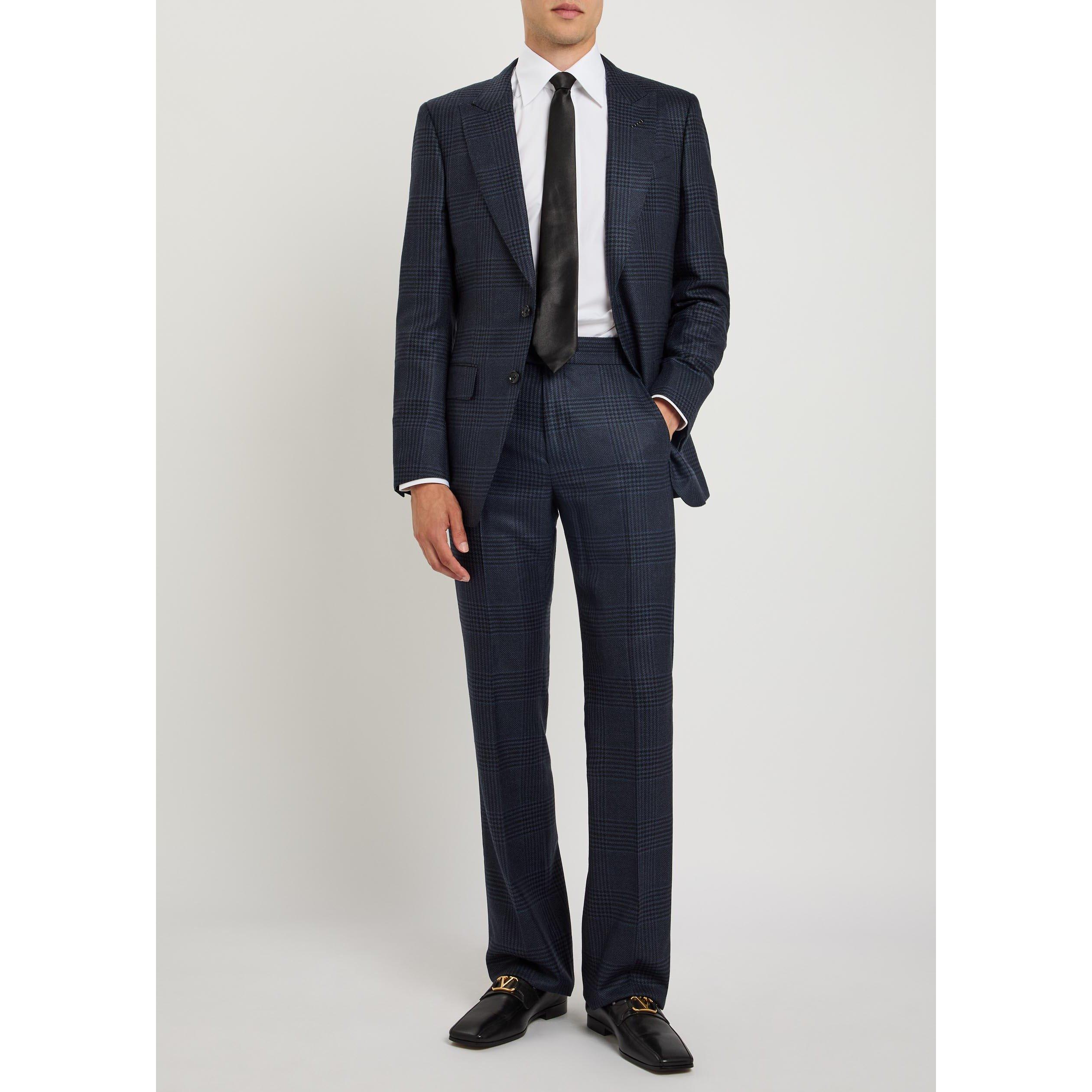 WHITE - Tom Ford - Men's Cotton Long-Sleeve Slim-Fit Shirt - 5
