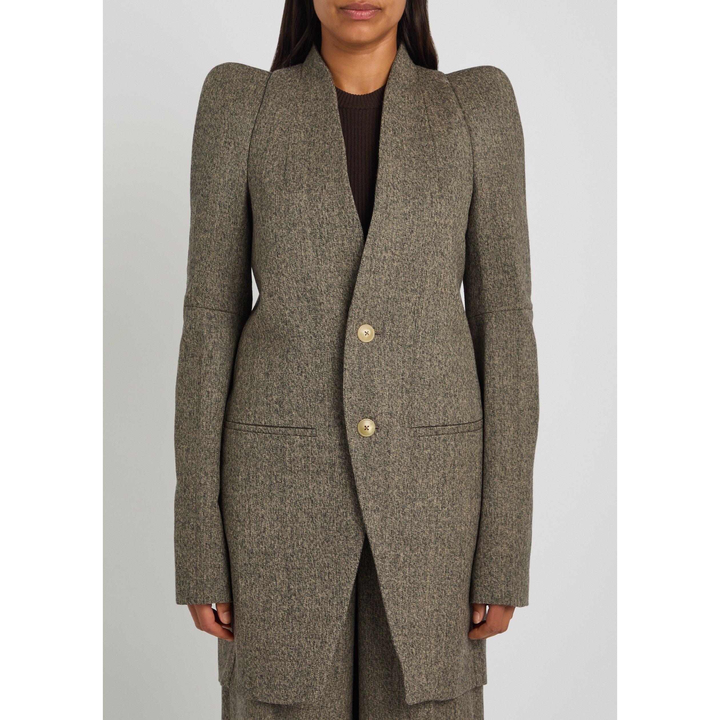 BLACK OTHER - Rick Owens - Women's Metro Wool Blazer - 2