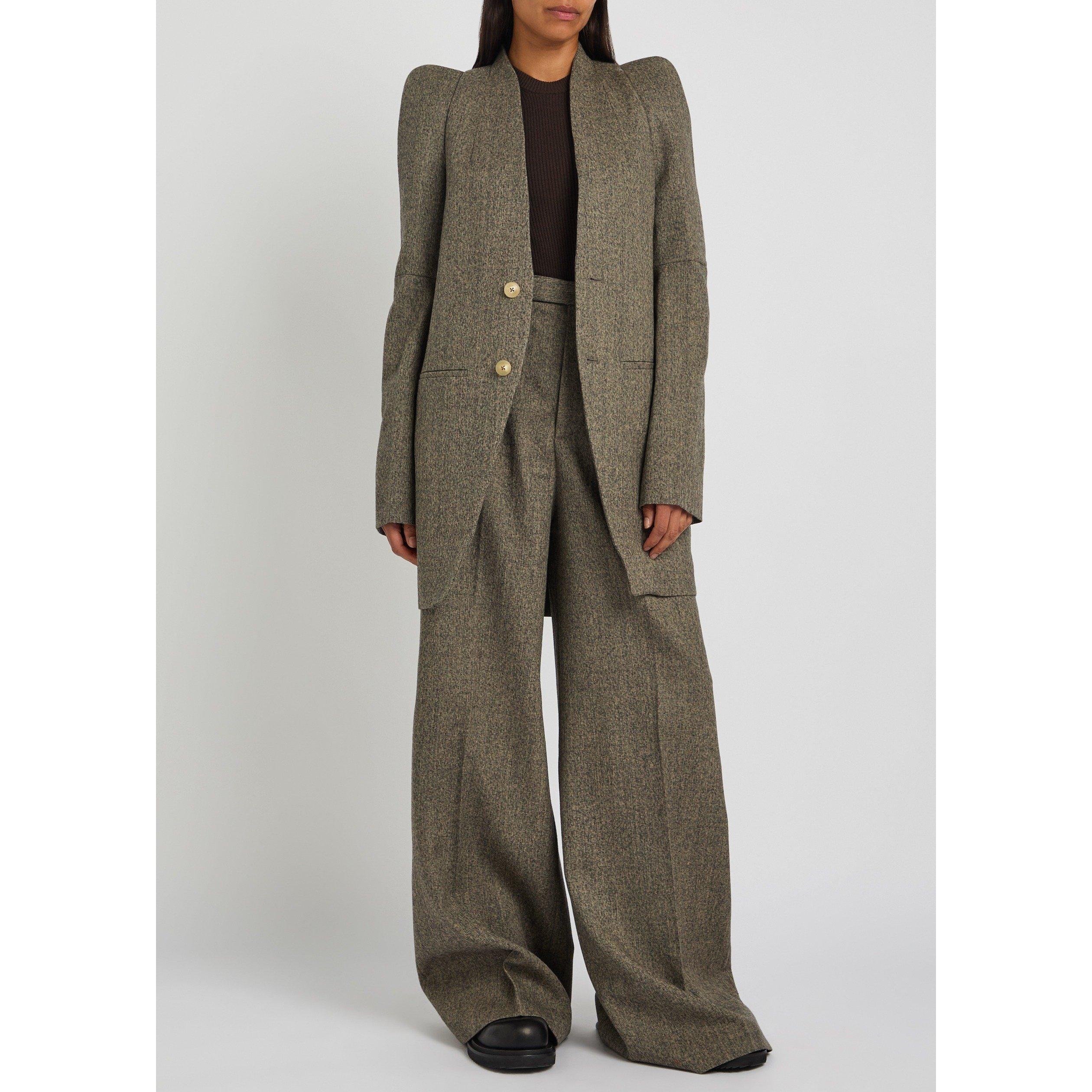 BLACK OTHER - Rick Owens - Women's Metro Wool Blazer - 5