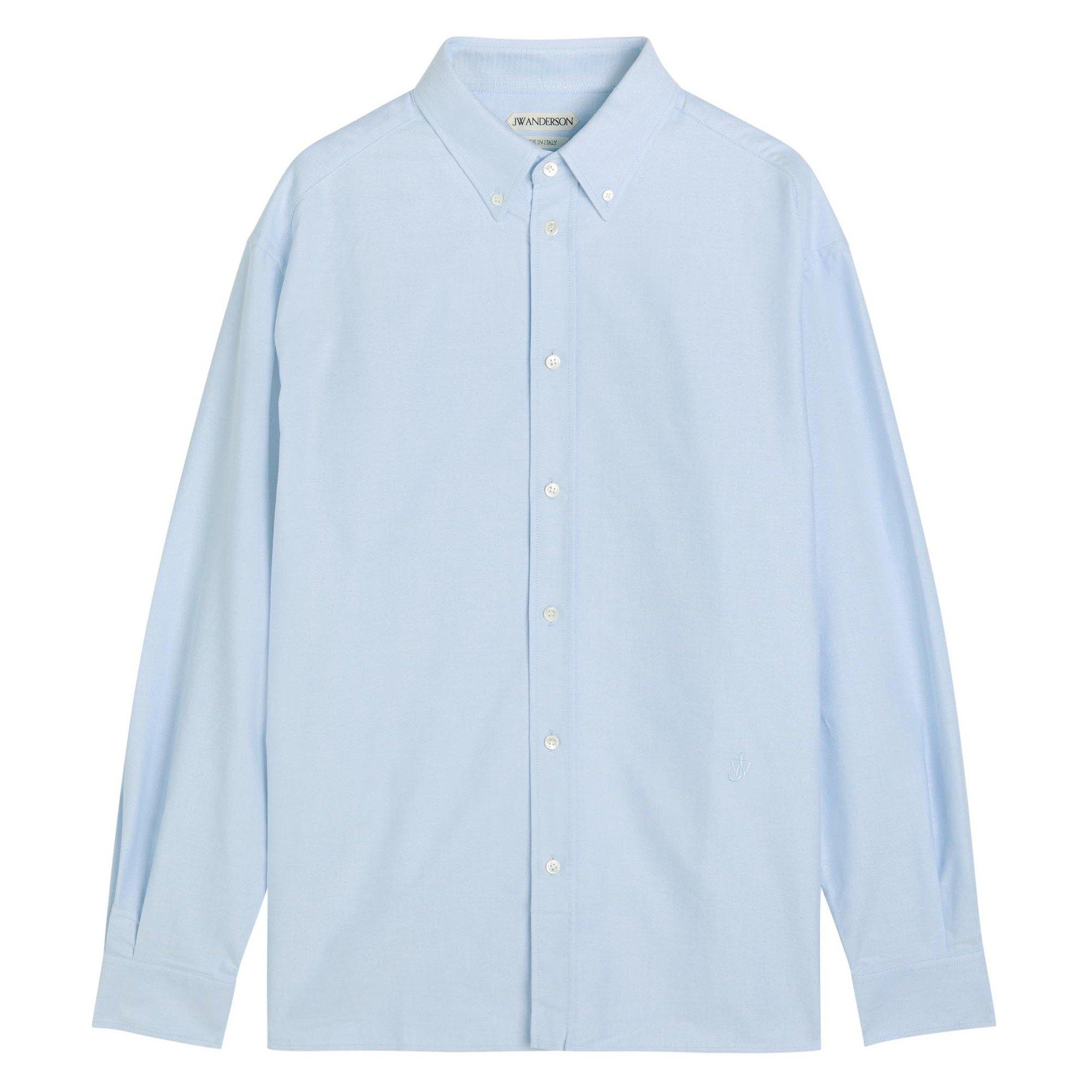 LIGHT BLUE - JW Anderson - Men's Classic Cotton Long-Sleeve Shirt - 1