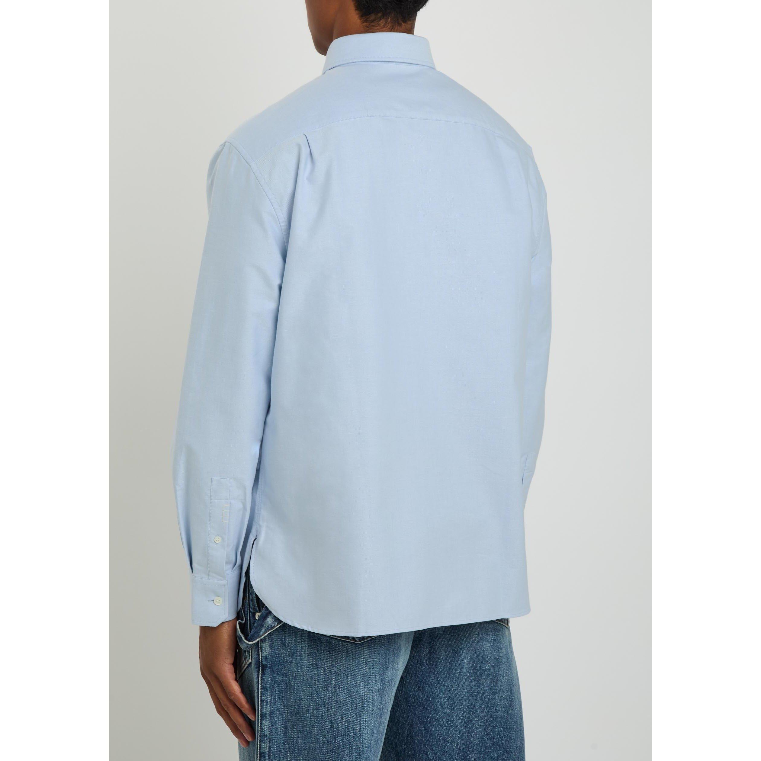 LIGHT BLUE - JW Anderson - Men's Classic Cotton Long-Sleeve Shirt - 3