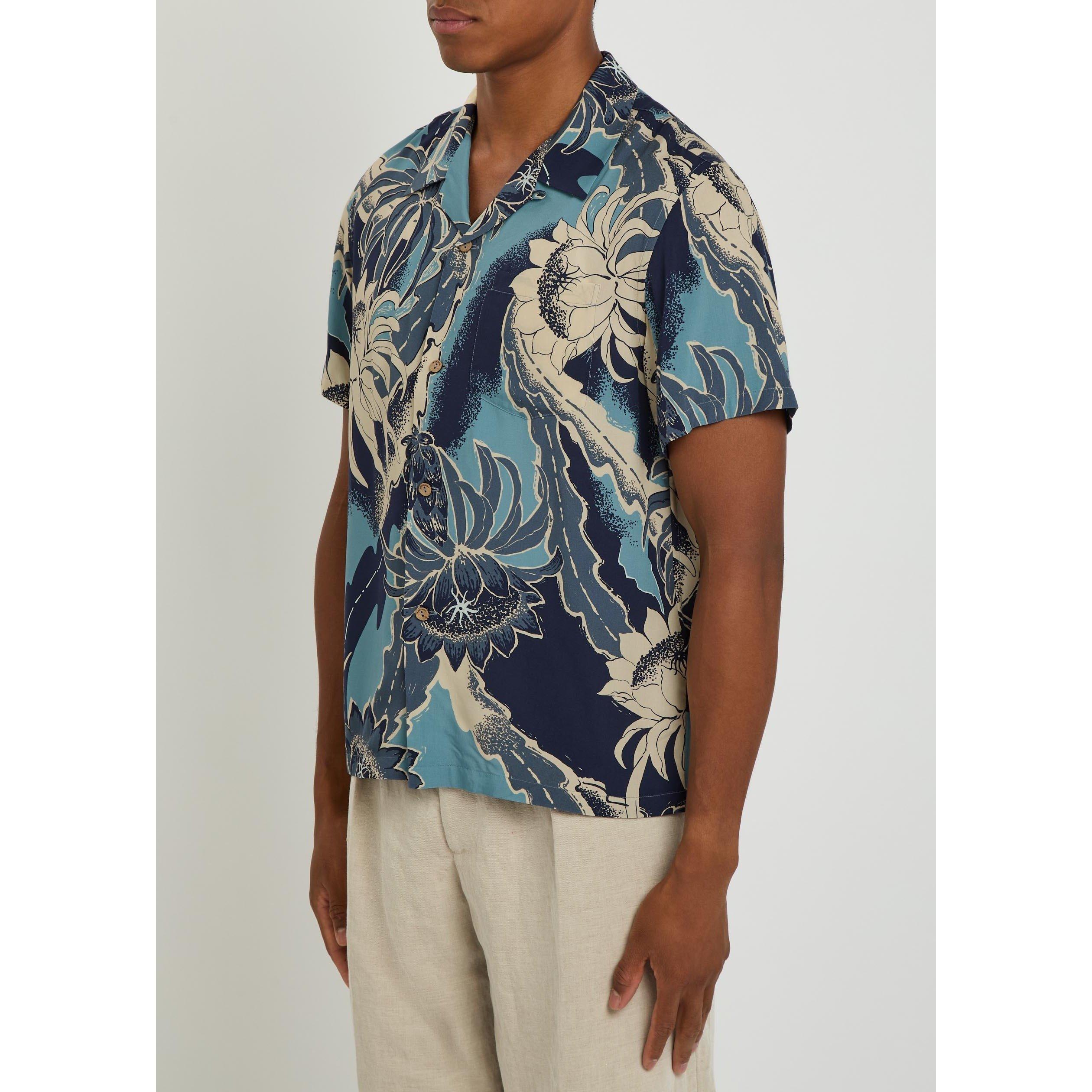MULTICOLOURED 1 - JW Anderson - Men's Floral Camp Collar Short-Sleeve Viscose Shirt - 2