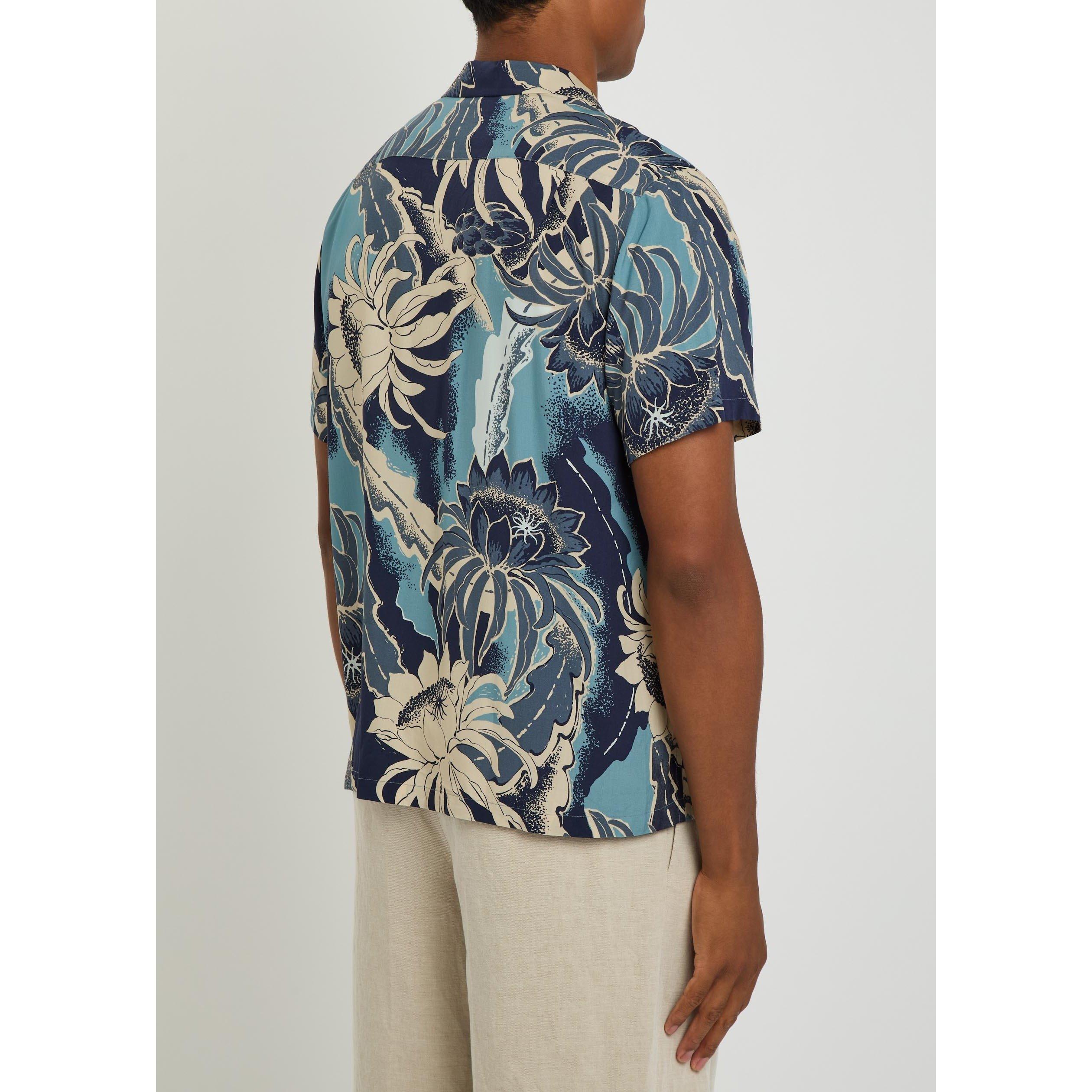 MULTICOLOURED 1 - JW Anderson - Men's Floral Camp Collar Short-Sleeve Viscose Shirt - 3
