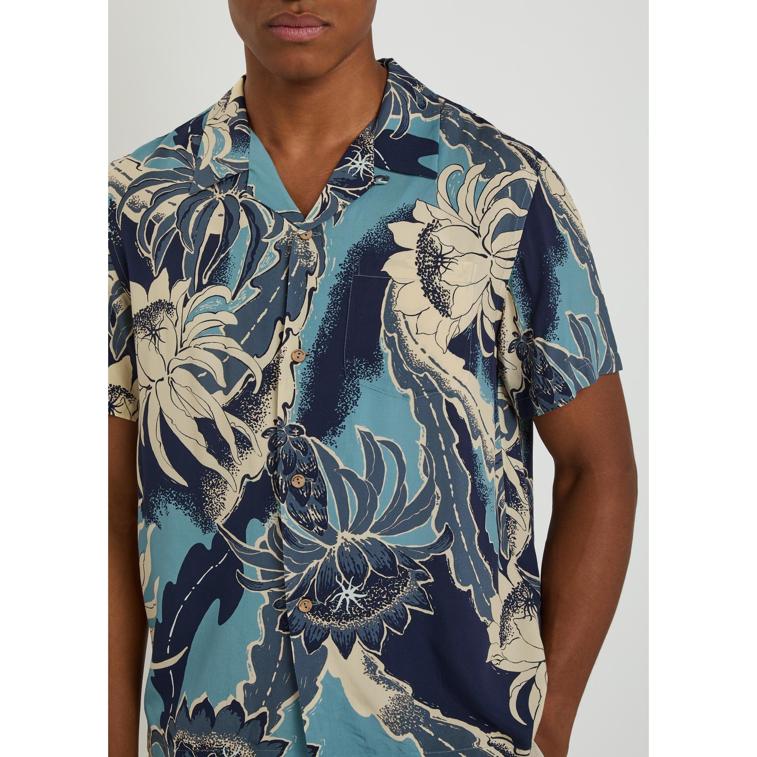 MULTICOLOURED 1 - JW Anderson - Men's Floral Camp Collar Short-Sleeve Viscose Shirt - 4