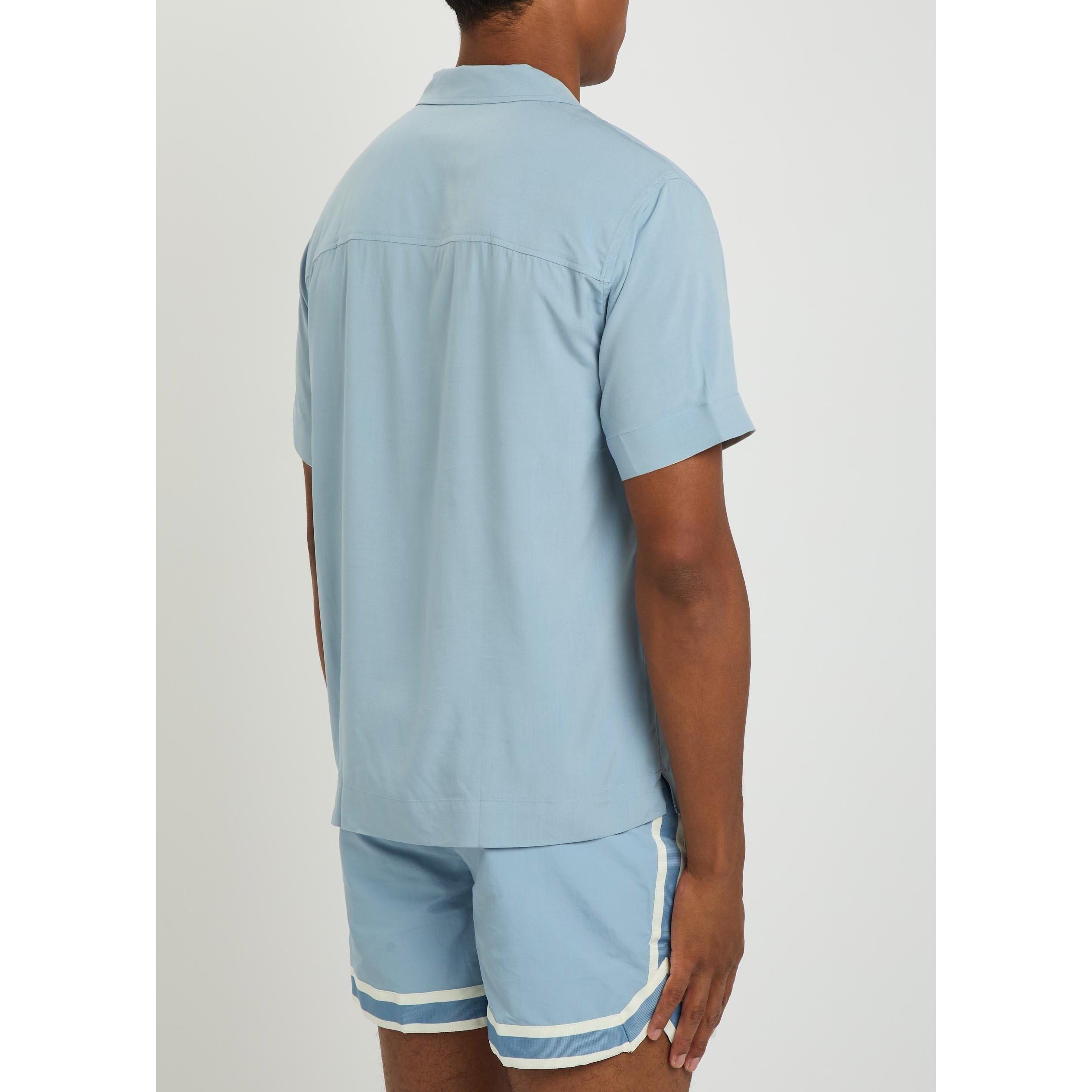 LIGHT BLUE - Che - Men's Valbonne Short-Sleeve Shirt - 3