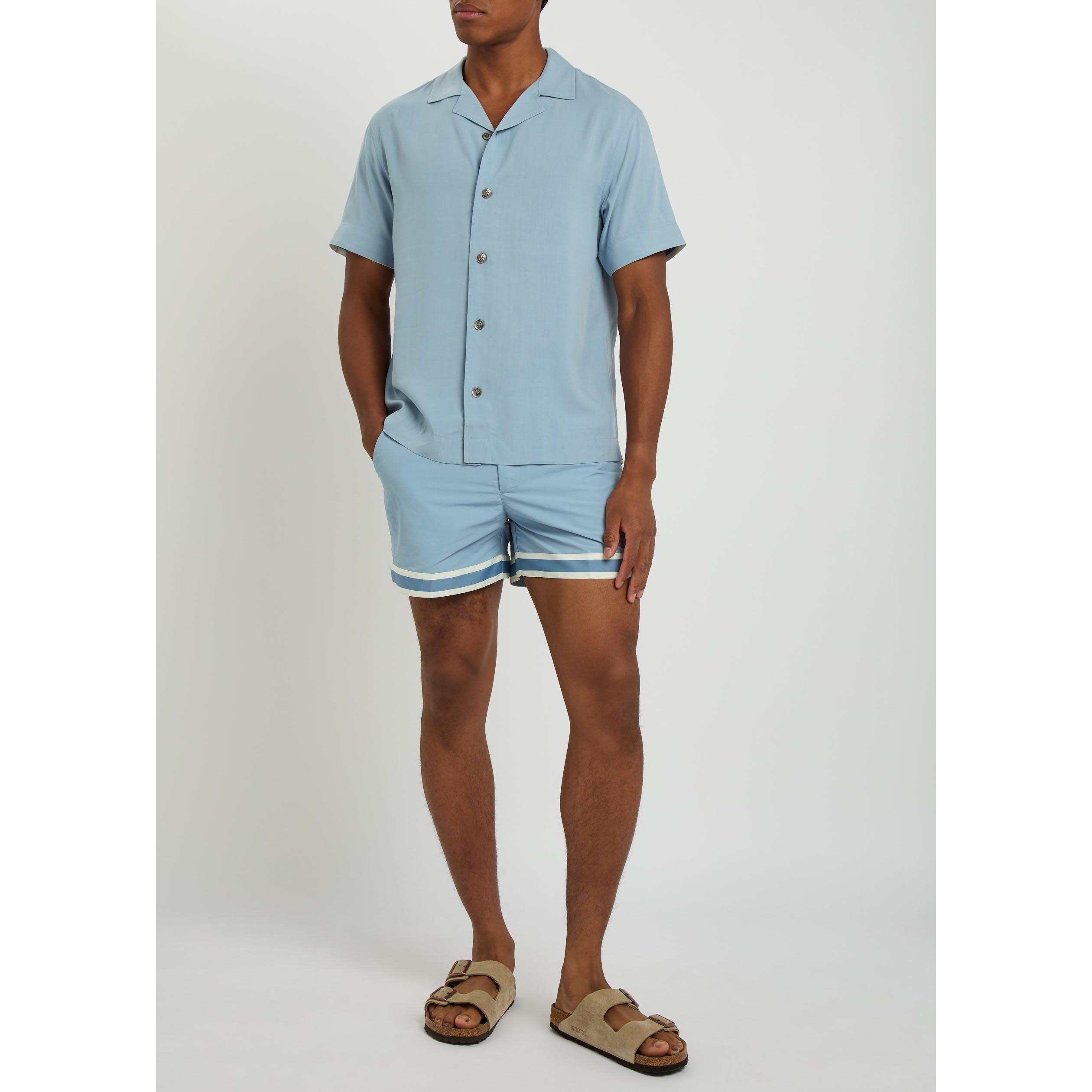 LIGHT BLUE - Che - Men's Valbonne Short-Sleeve Shirt - 5