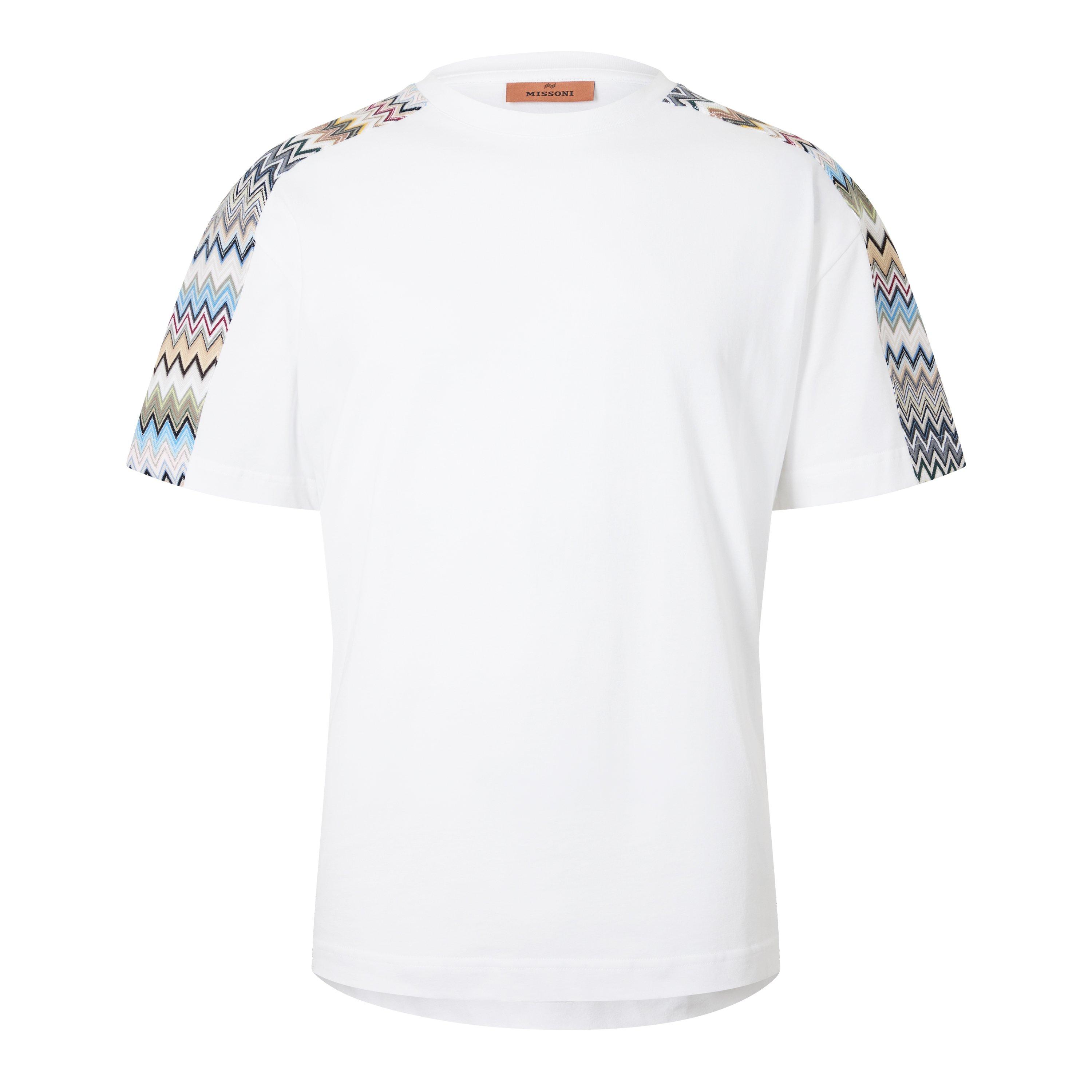WHT MUL - Missoni - Men's Zigzag Jacquard Regular Fit T-Shirt - 6
