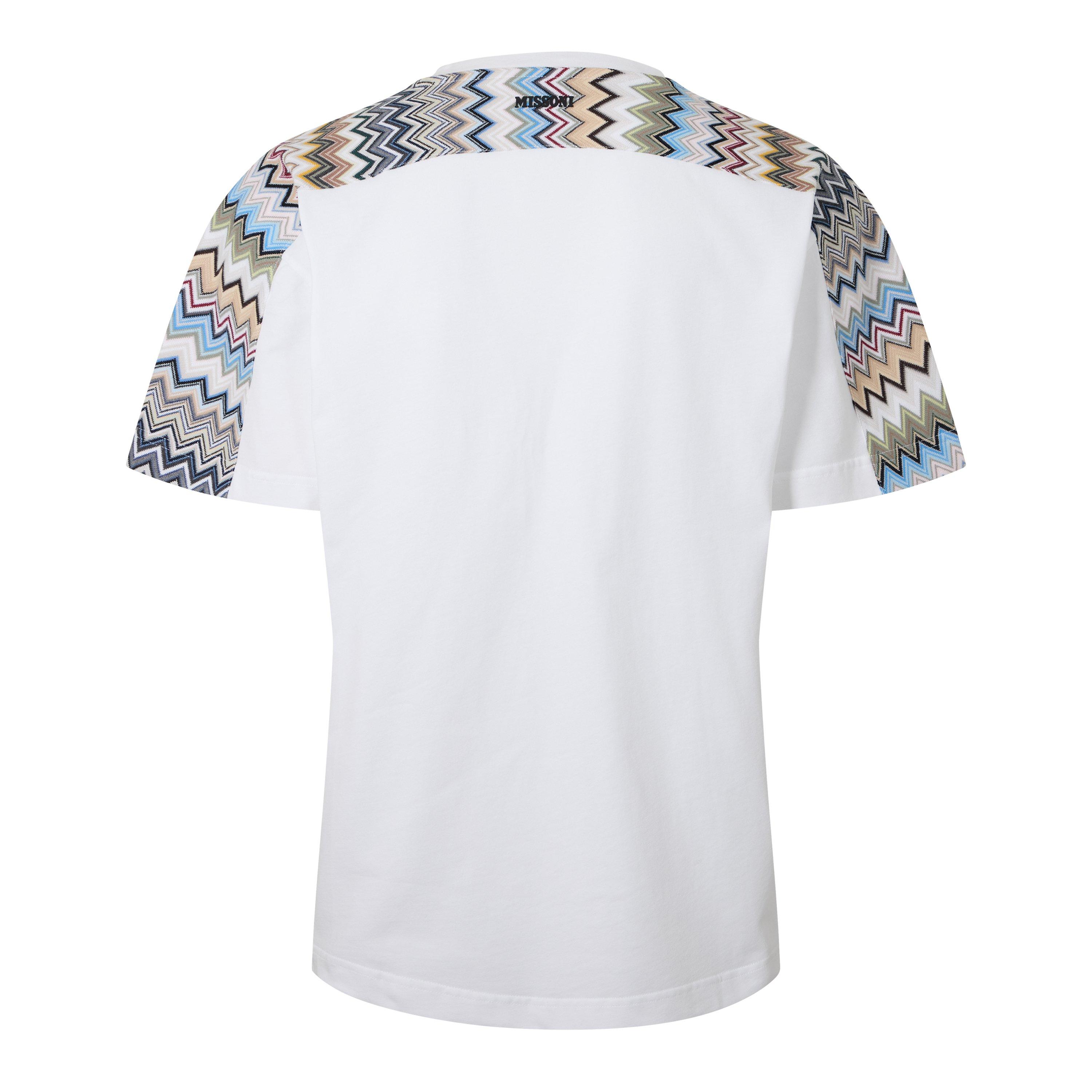 WHT MUL - Missoni - Men's Zigzag Jacquard Regular Fit T-Shirt - 5