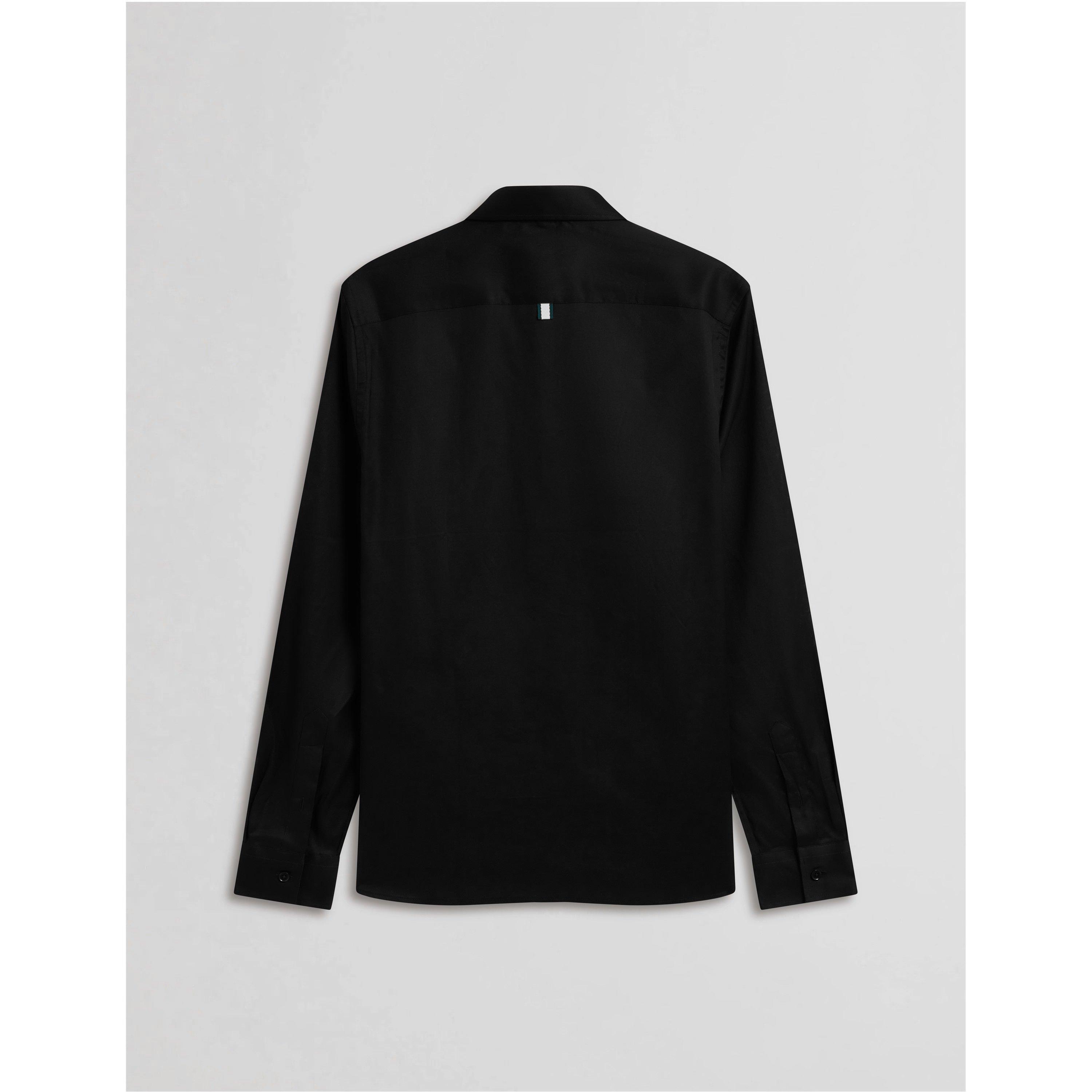 Black - Ted Baker - Men's Allardo Premium Long-Sleeve Oxford Shirt - 8