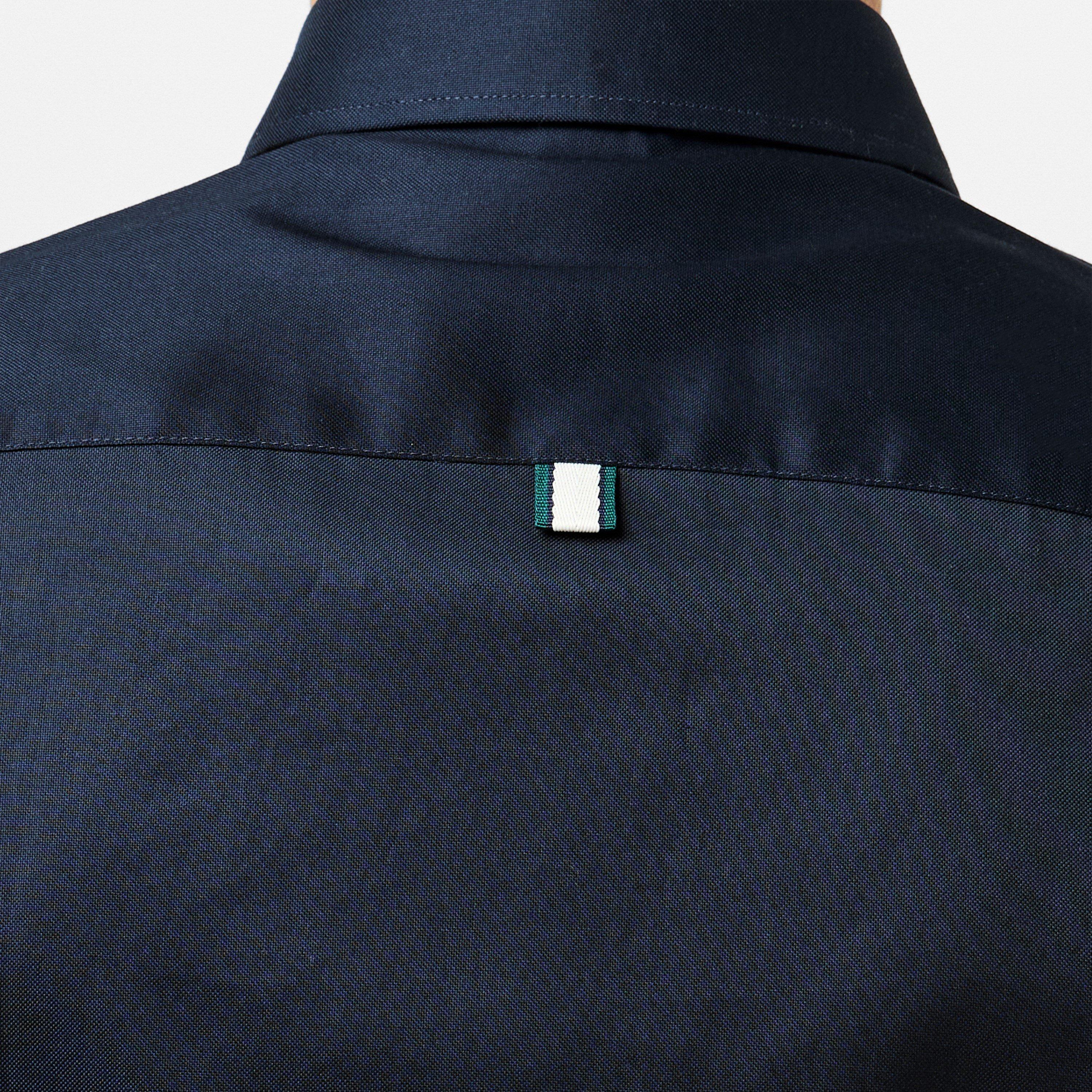 Navy - Ted Baker - Men's Allardo Premium Long-Sleeve Oxford Shirt - 4