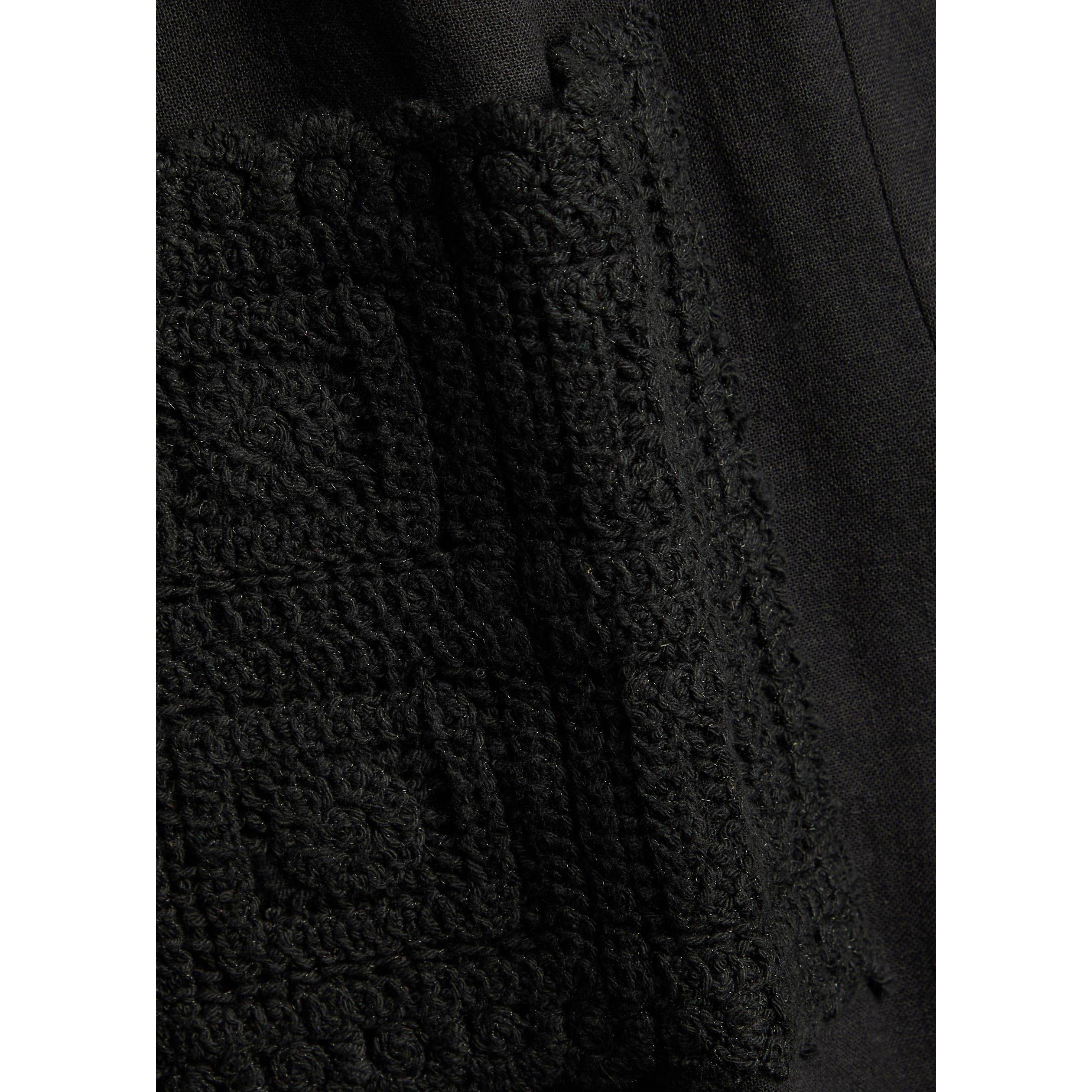 BLACK - Che - Men's Inigo Cotton-Linen Short-Sleeve Bowling Shirt - 4