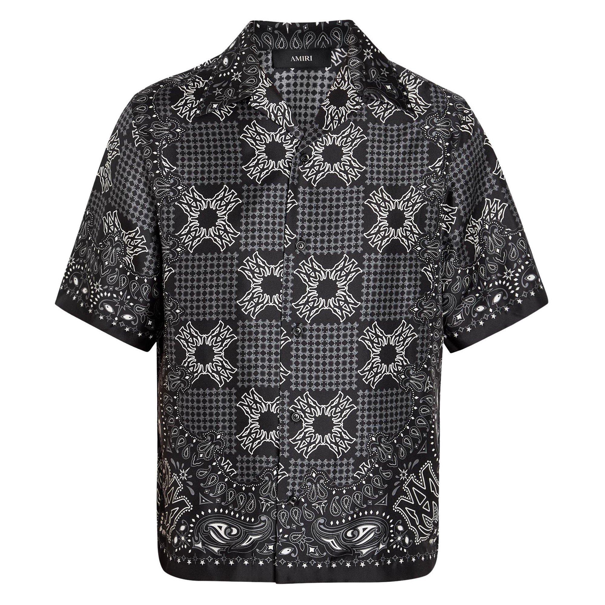 BLACK - Amiri - AMIRI CHECK CAMP SHIRT - 1