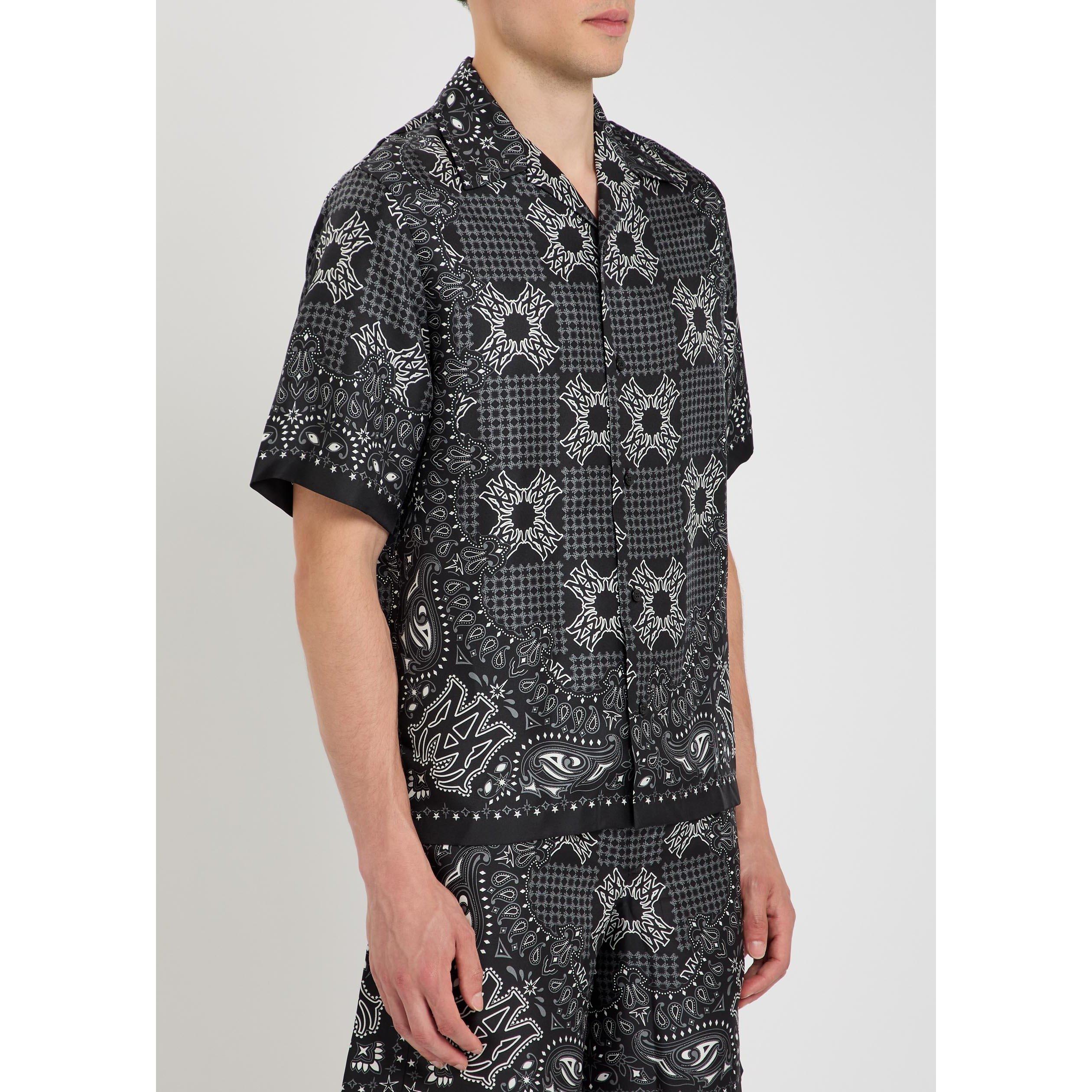 BLACK - Amiri - AMIRI CHECK CAMP SHIRT - 2