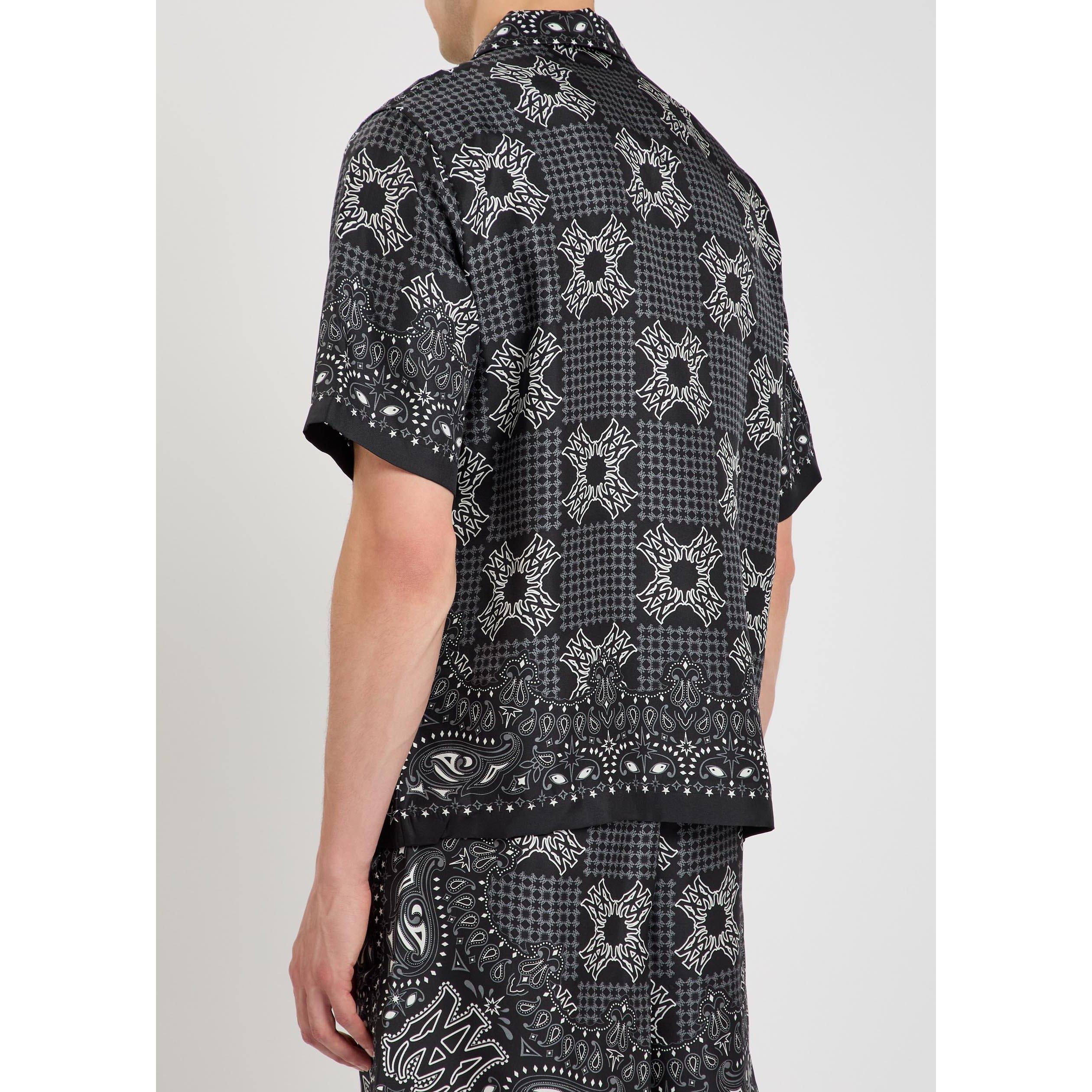 BLACK - Amiri - AMIRI CHECK CAMP SHIRT - 3
