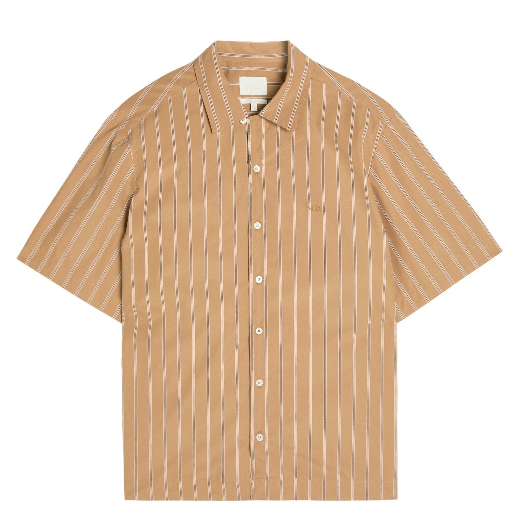 BEIGE - APC - APC STRIPE SHIRT SS