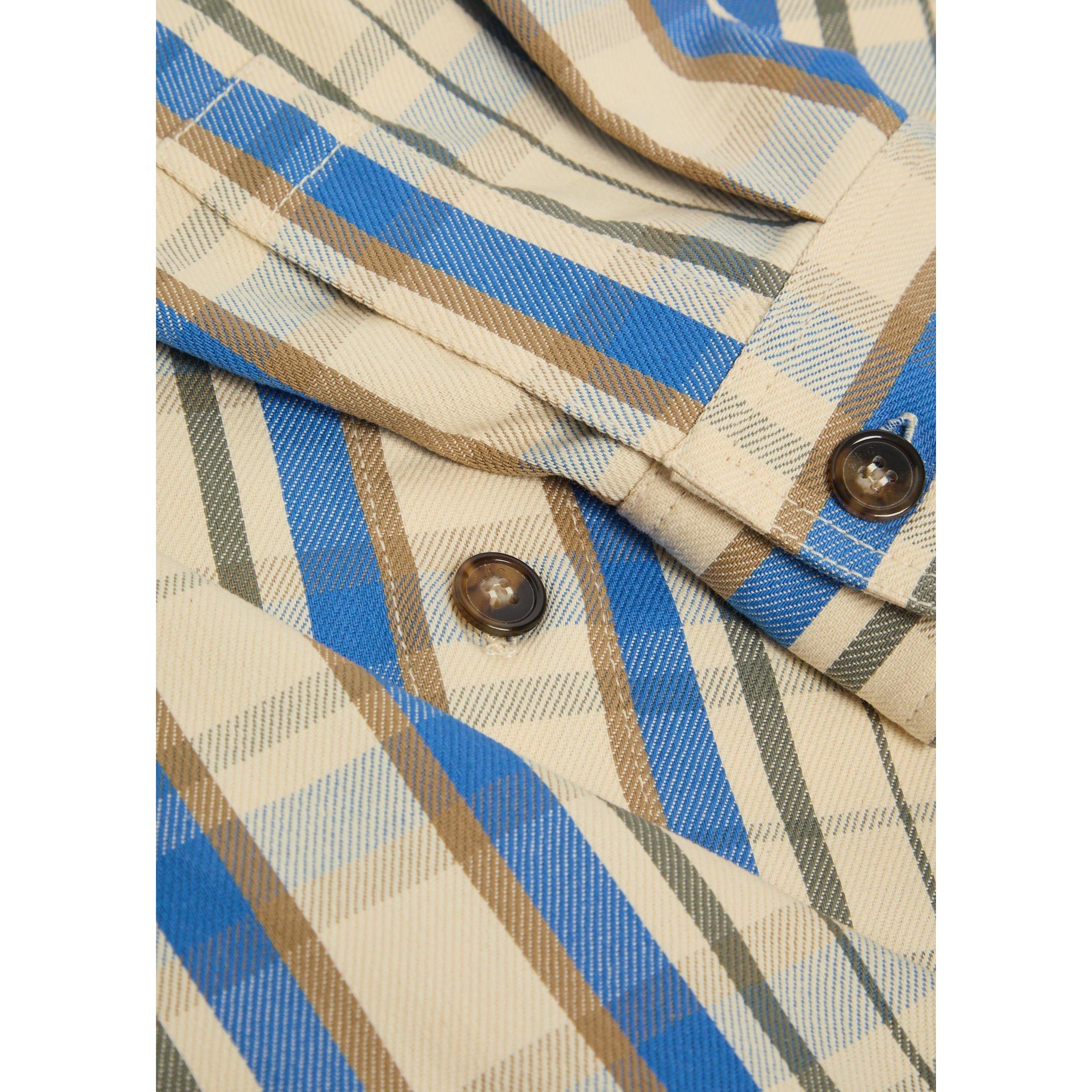 BLUE AND OTHER - APC - Men's Check Cotton Long-Sleeve Shirt - 4
