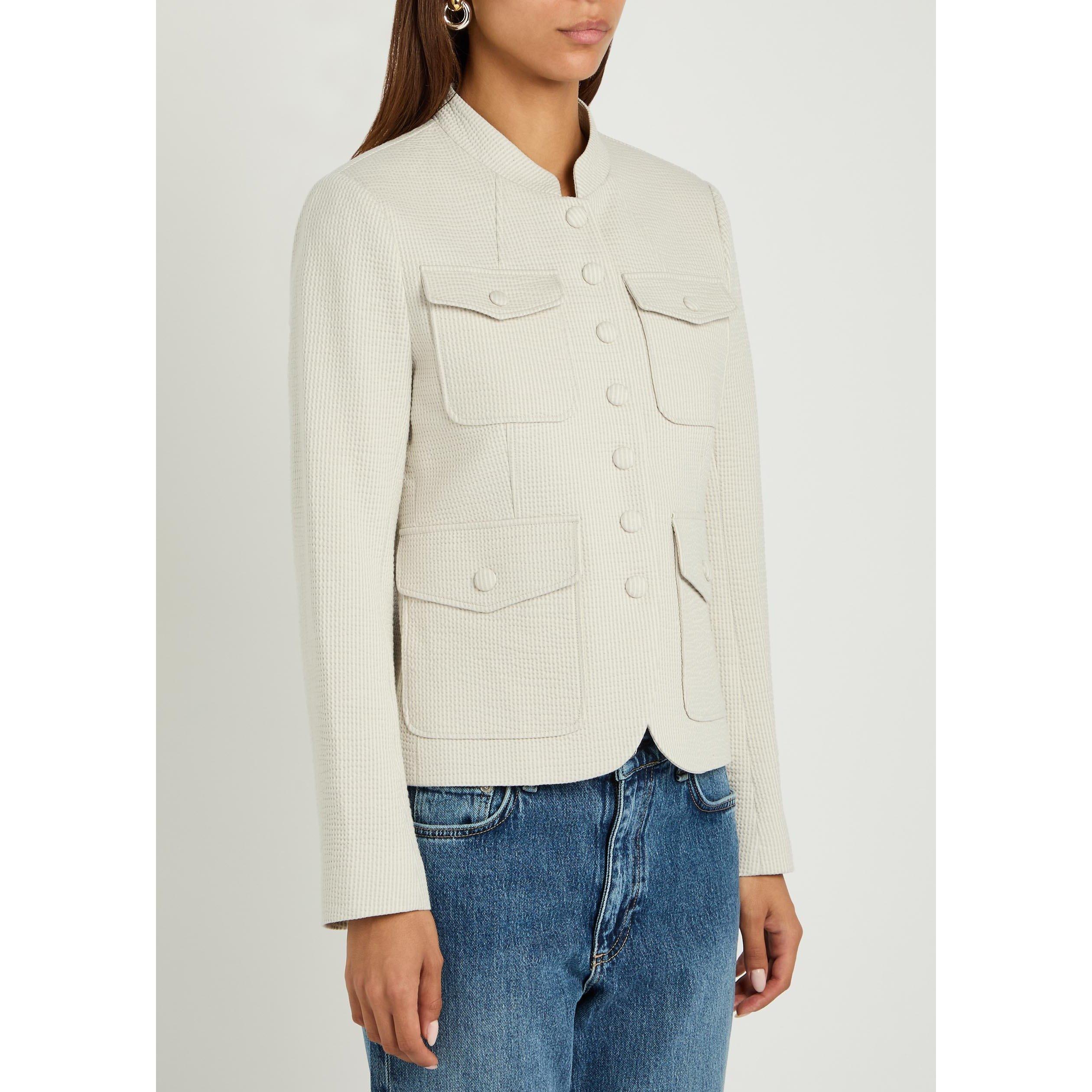 GREY - Rag and Bone - Women's Mercer Cotton Slim-Fit Blazer - 2