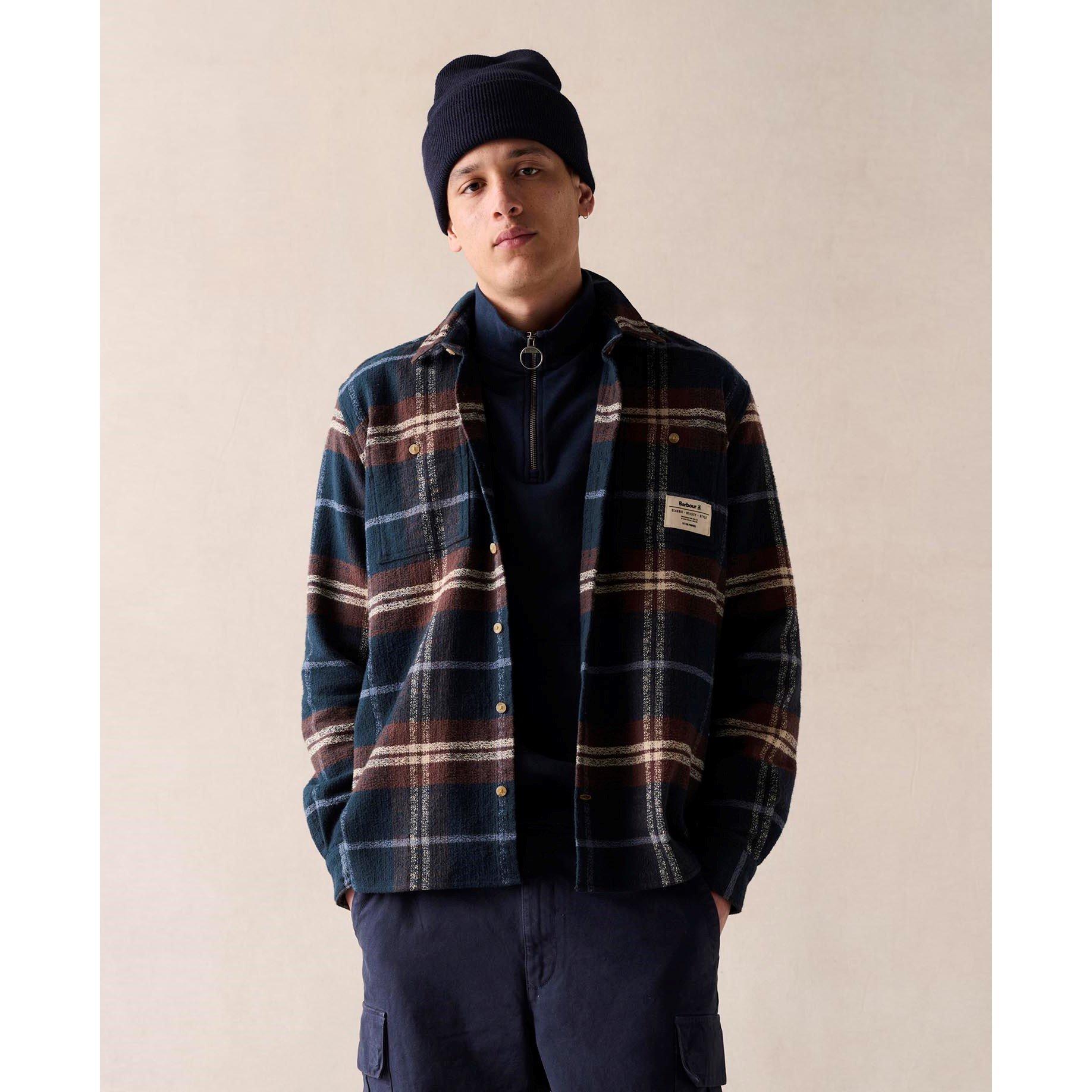 Navy NY91 - Barbour - Coldfall Relaxed Long-Sleeved Shirt - 4