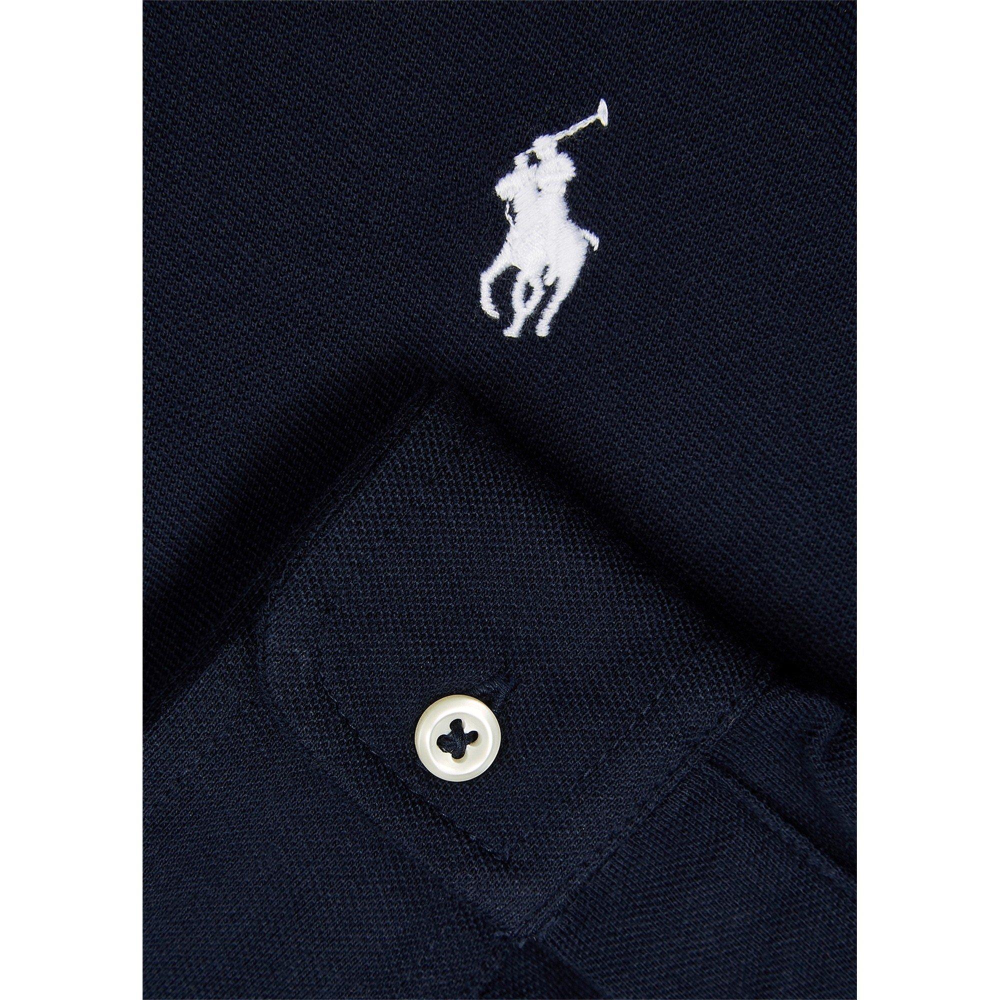 NAVY - Polo Ralph Lauren - Men's Long-Sleeve Cotton Mesh Shirt - 4