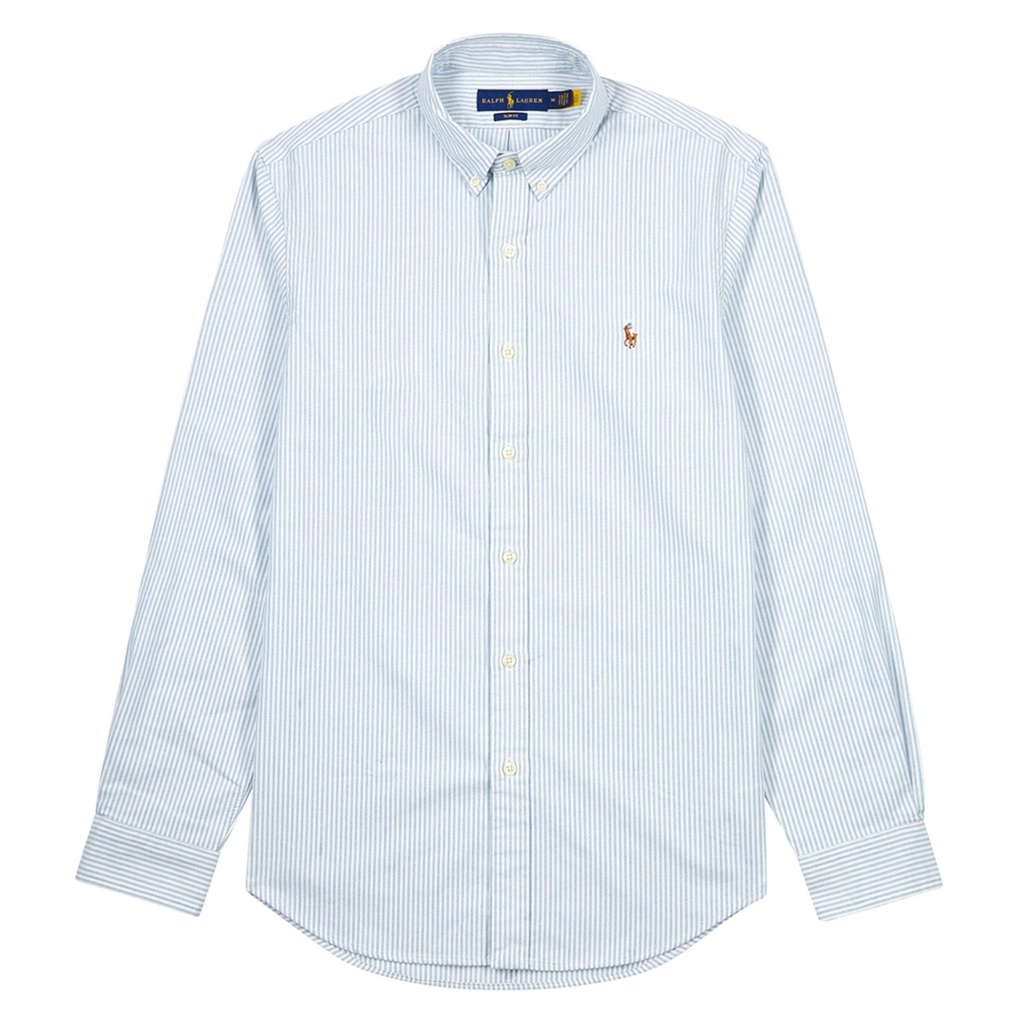 BLUE AND WHITE - Polo Ralph Lauren - PRL SHIRT OXFORD SLIM BD PP - 1